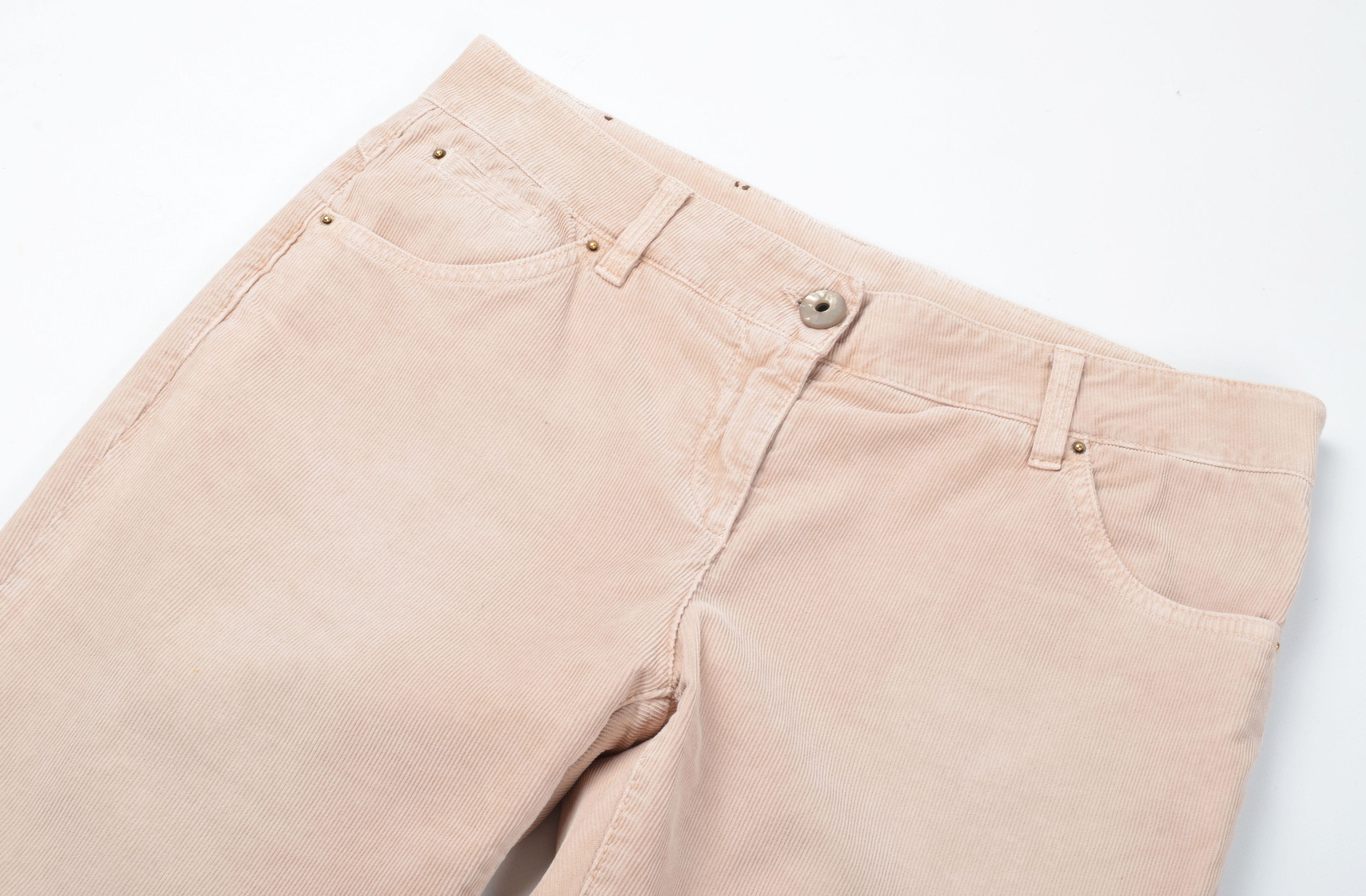 Brunello Cucinelli Brunello Cucinelli Corduroy Blush Beige Pants Size 32" / US 10 / IT 46 - 3 Thumbnail