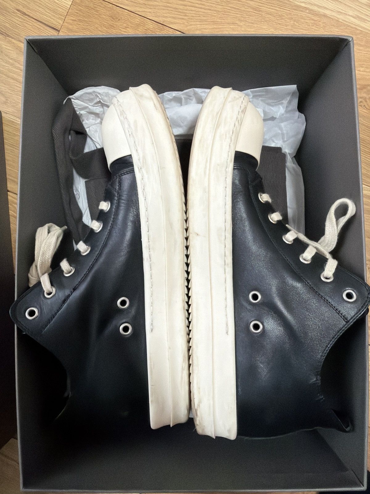 Black leather Leather rick owens ラモーンズ Rick Owens Ramones
