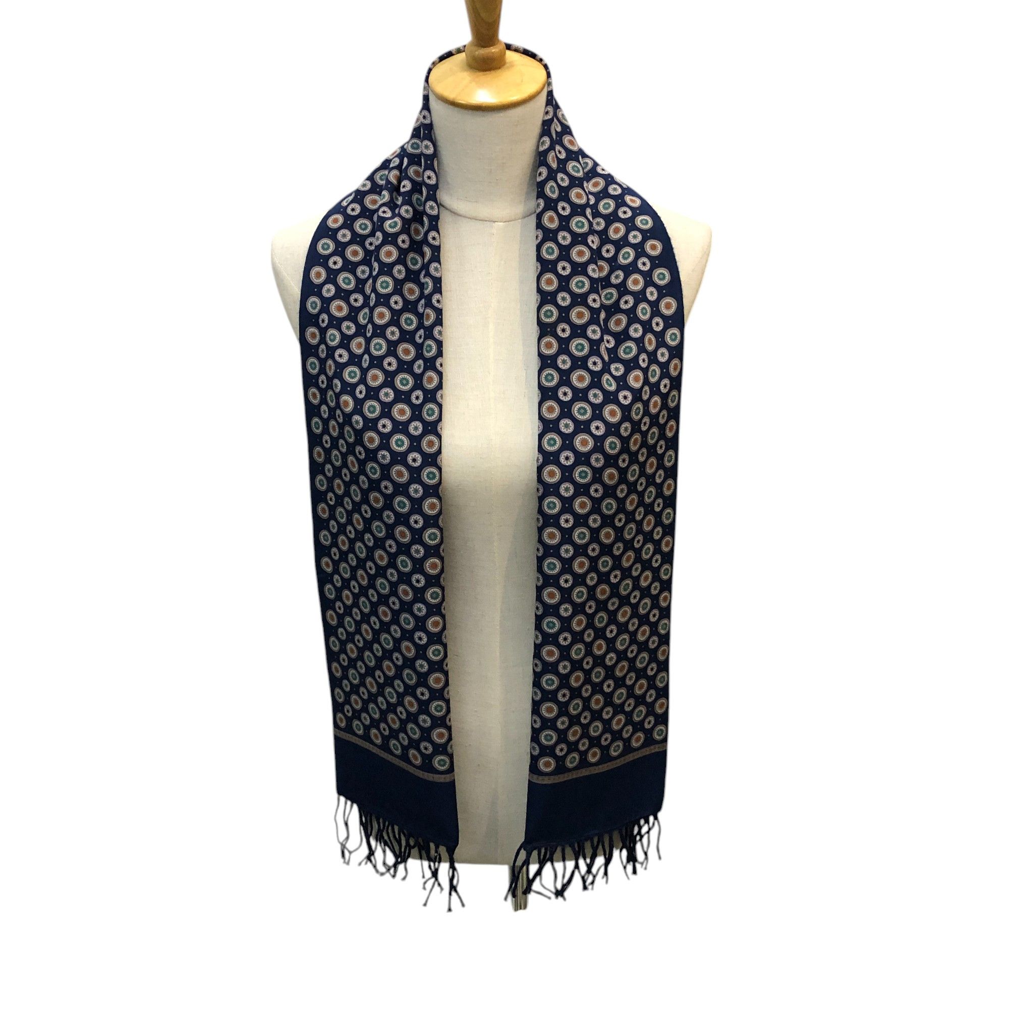 Mila Schon Mila Schon Luxury Design Silk Wool Scarf Muffler V2952 Size ONE SIZE - 1 Thumbnail