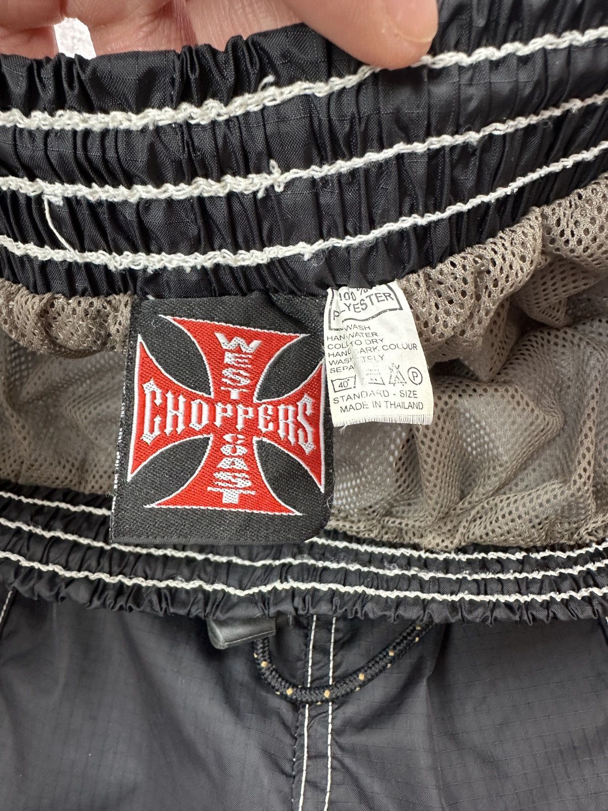 West Coast Choppers Vintage West Coast Choppers Nylon Pants Men Size US 34 / EU 50 - 8 Thumbnail
