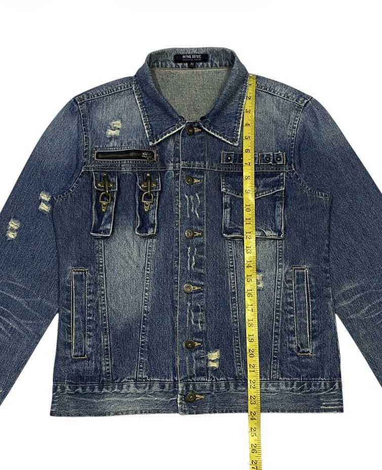 In The Attic In The Attic Cyberpunk Ripped Distressed Denim Jacket Size US M / EU 48-50 / 2 - 18 Thumbnail
