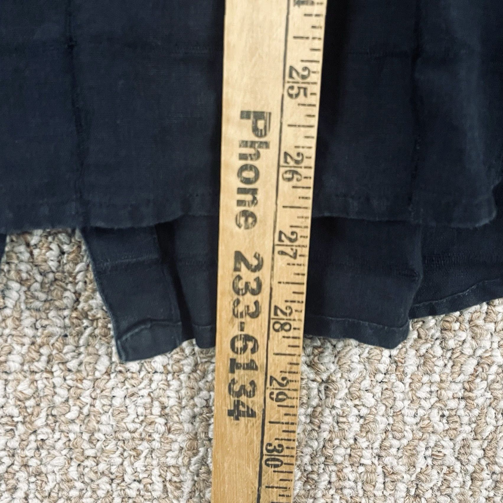 Ralph Lauren Ralph Lauren Button Shirt Women’s 1X Black 100% Linen Long Sleeve Band Collar Shirt Woman Plus Size Reg/Classic/Linen Canvas Vintage No Size XL / US 12-14 / IT 48-50 - 7 Thumbnail