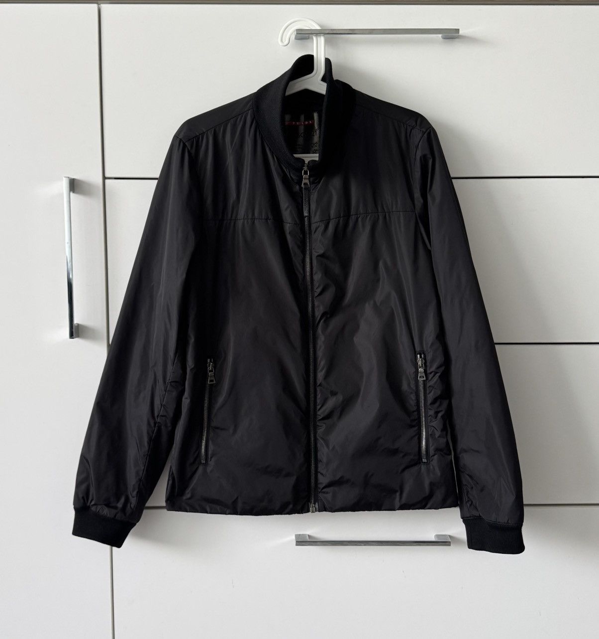 prada 中綿ジャケット SGY638 Prada PRADA Nylon Zip Up Jacket Art SGA638 | Grailed