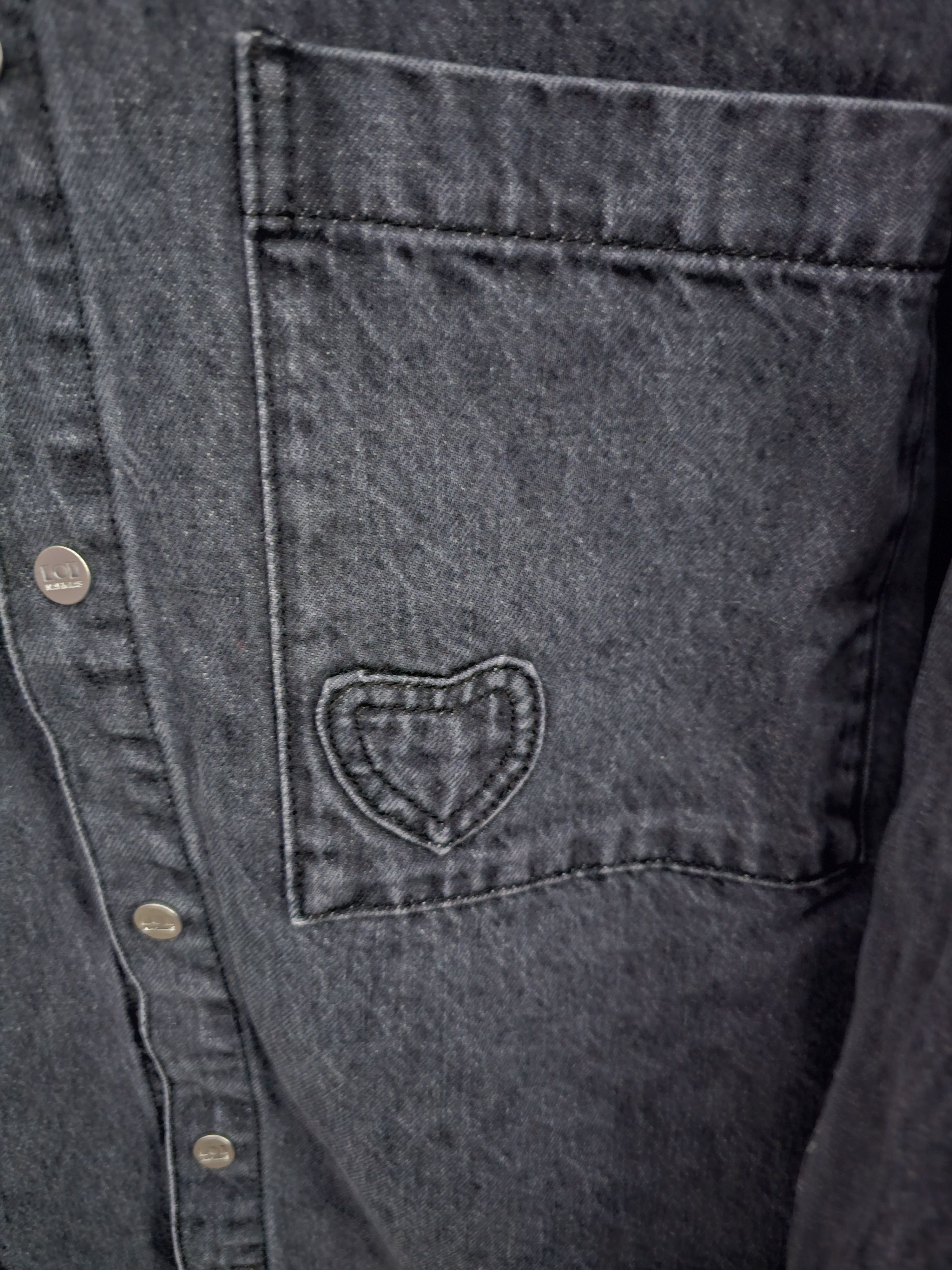 Nahmias Nahmias Heart Patch Work Denim Shirt Size US XXL / EU 58 / 5 - 3 Thumbnail