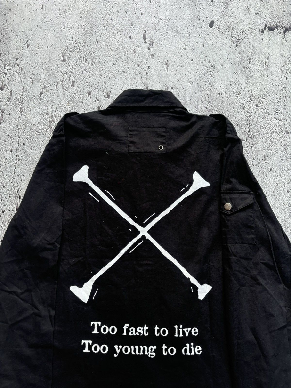Hysteric Glamour Y2k too fast to live black punk style jacket Size US L / EU 52-54 / 3 - 6 Thumbnail