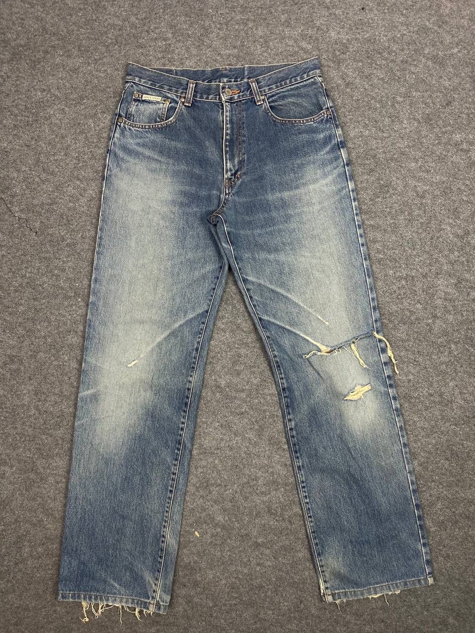 Kenzo vintage kenzo jeans nice design distressed denim Size US 33 - 8 Thumbnail
