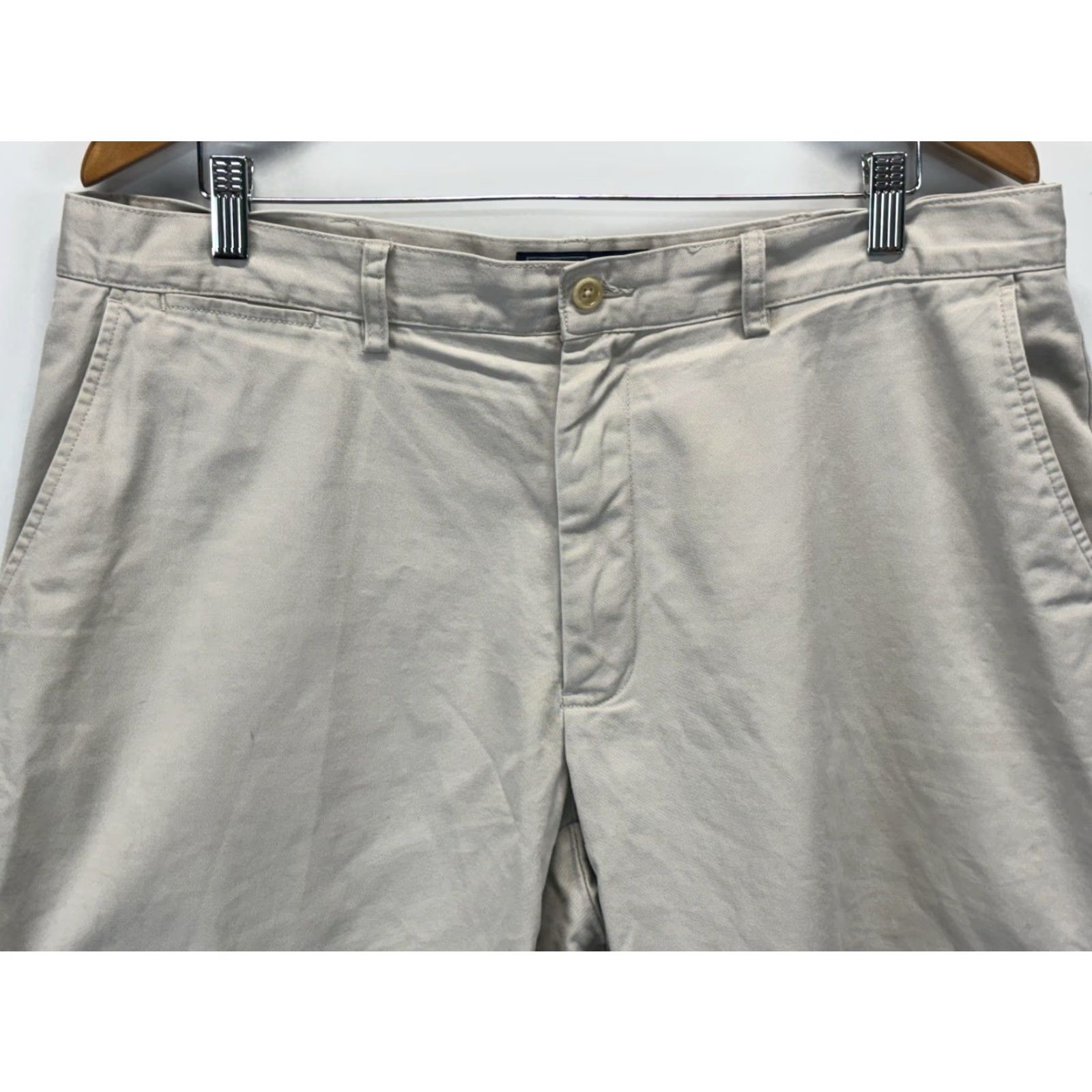 Polo Ralph Lauren VINTAGE Polo Ralph Lauren Chino Shorts Men’s 36x9 Beige Flat Front Preppy Size US M / EU 48-50 / 2 - 2 Thumbnail
