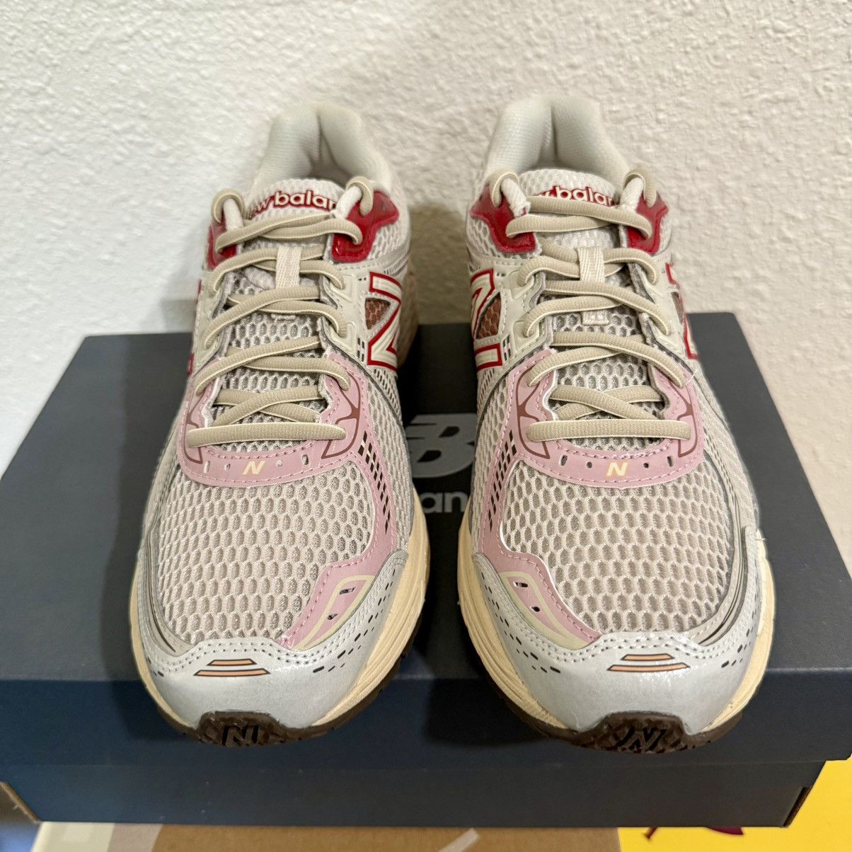 New Balance New Balance x size? (White / Pink / Brown) Size US 8.5 / EU 41-42 - 2 Thumbnail