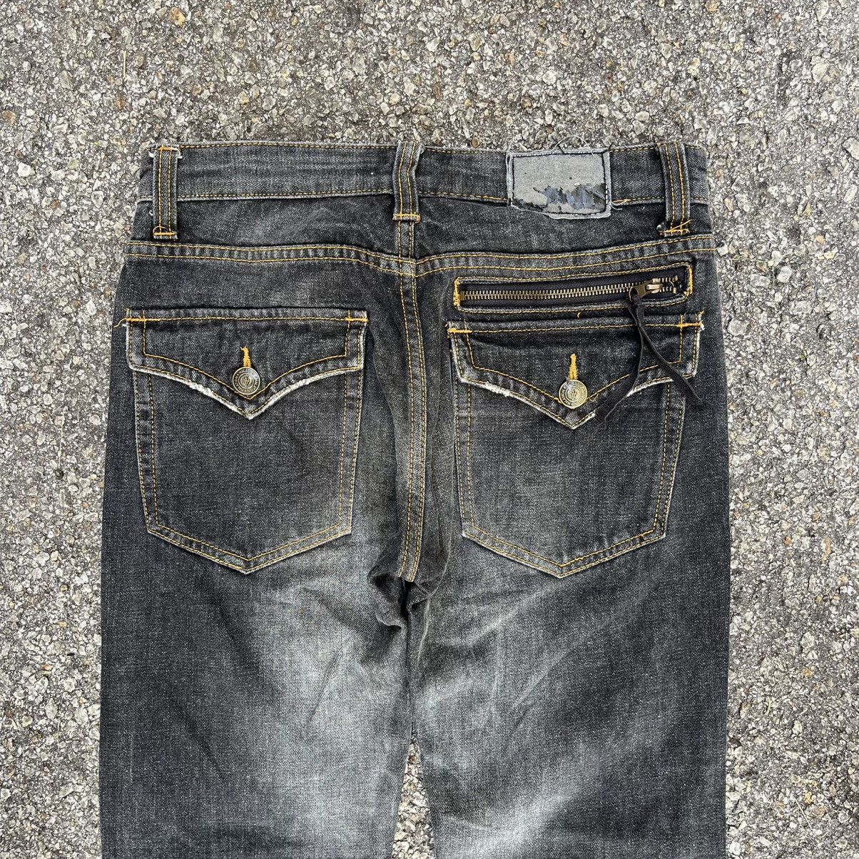 Hysteric Glamour Japanese Jeans Halation Japan Printed Denim Faded Black Size US 30 / EU 46 - 13 Thumbnail