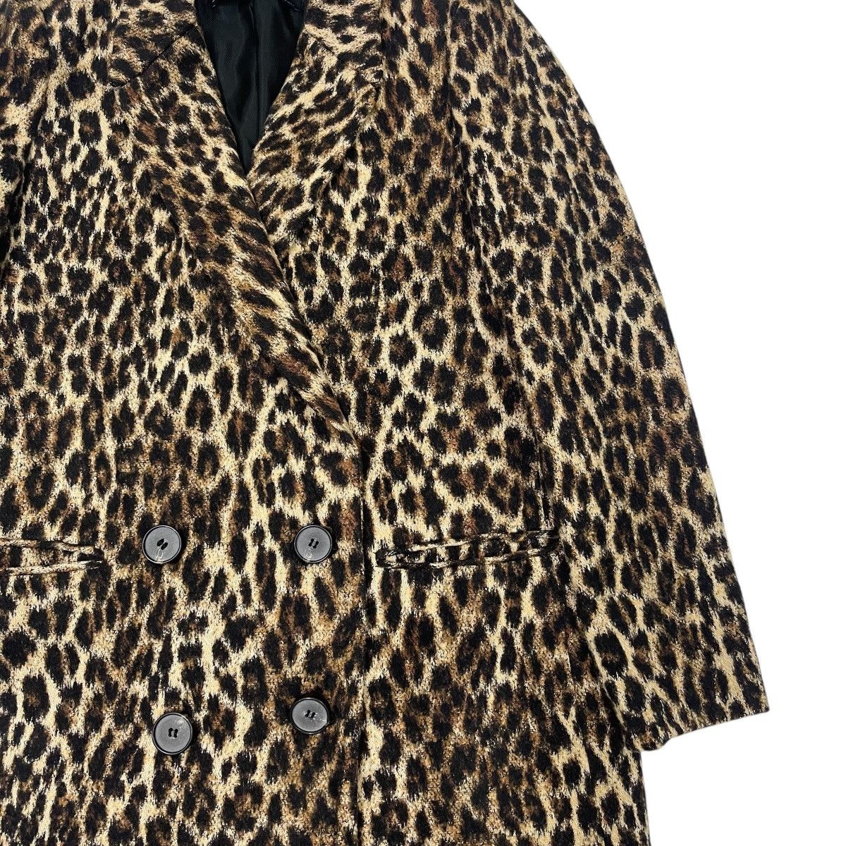 Zara 🔥Vintage Zara Leopard Wool Coat Jacket Size M / US 6-8 / IT 42-44 - 6 Thumbnail