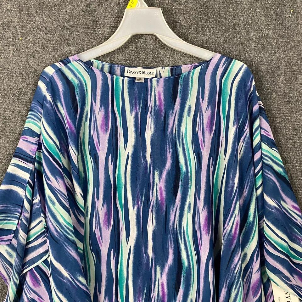 Other Danny & Nicole Blouse Women's Size 10 NWT 100% Polyester Size L / US 10 / IT 46 - 2 Thumbnail