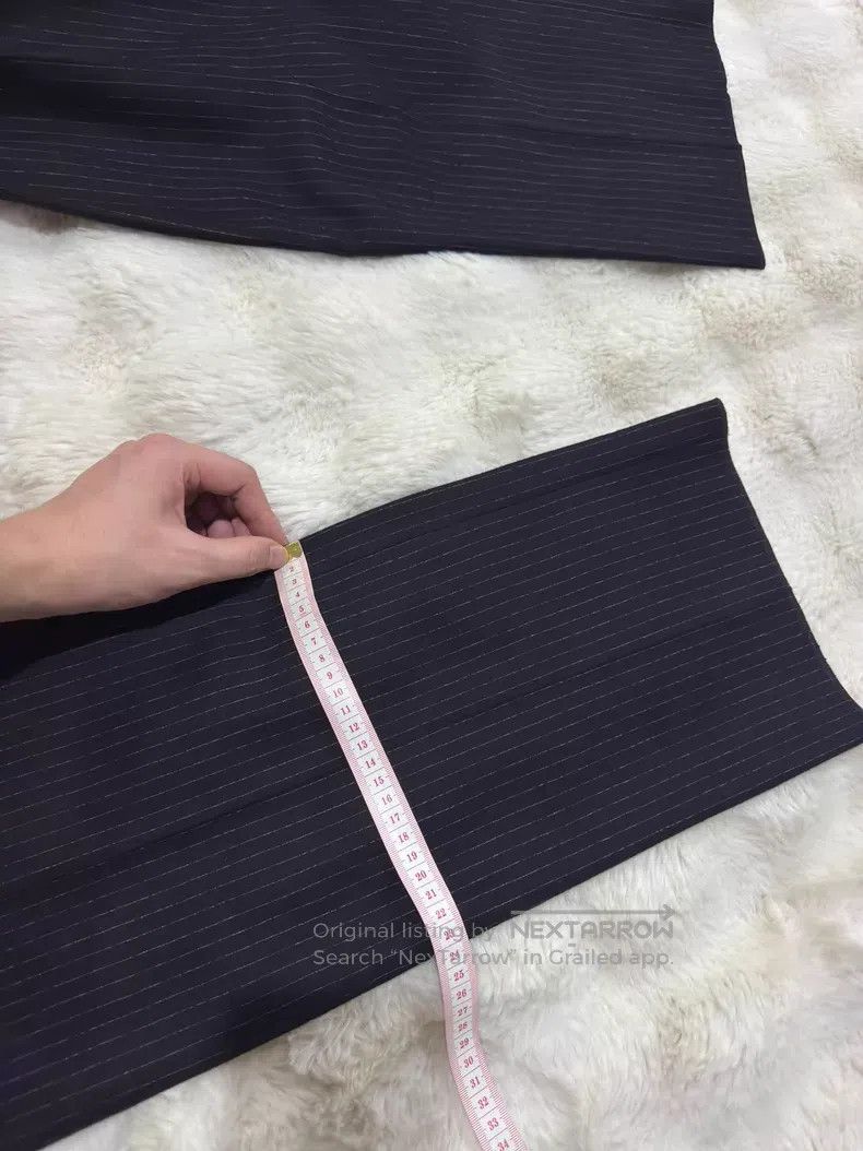 Saint Laurent Paris Saint Laurent Paris Double Pleated Striped Dress Pants i Size US 32 / EU 48 - 9 Thumbnail