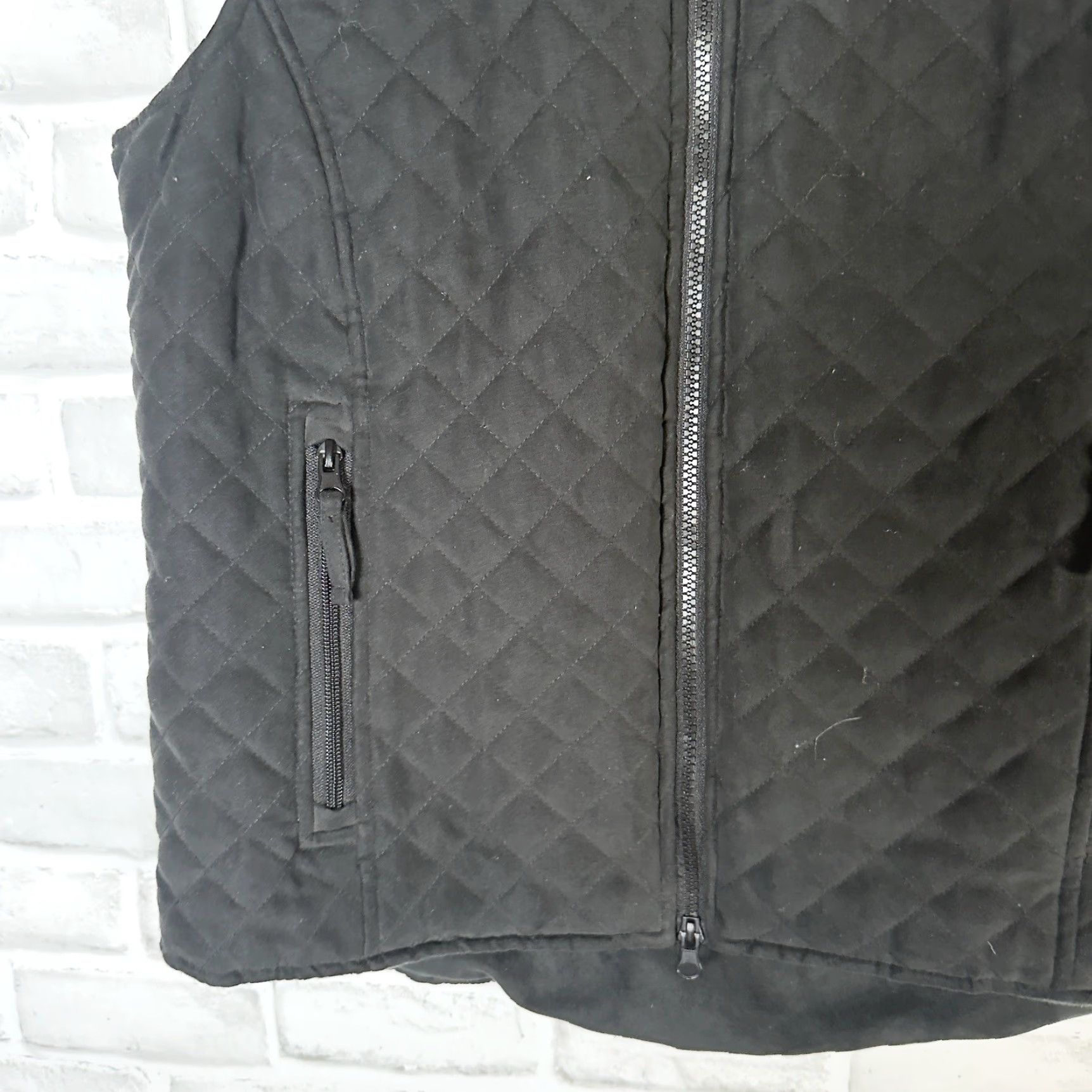 Vintage Outback Trading Company Black Quilted Full Zip Vest Womens Size L Size L / US 10 / IT 46 - 3 Thumbnail
