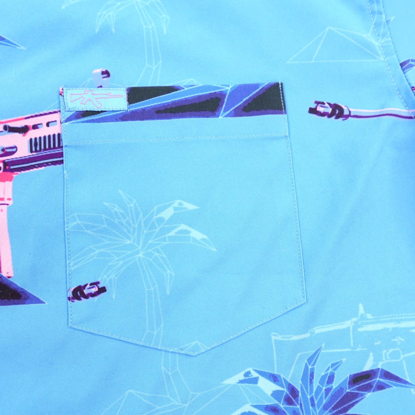 Vintage **Retro Rifle Mens Large Blue Button-Up Performance Shirt** User: Retro Rifle Mens Large Blue Performance Button-Up Shirt Size US L / EU 52-54 / 3 - 3 Thumbnail