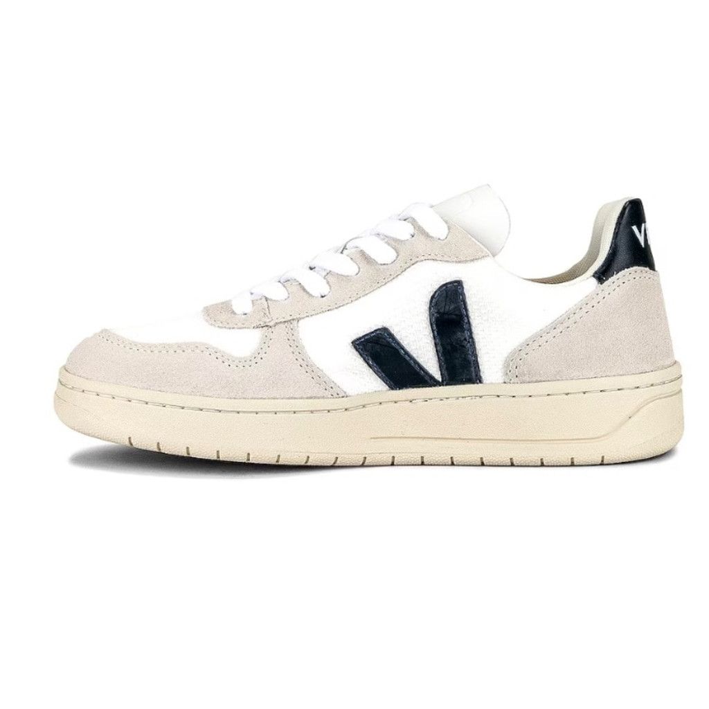 Veja Veja V-10 Sneaker in White & Nautico, Size: EU 38 Size US 8 / IT 38 - 4 Thumbnail