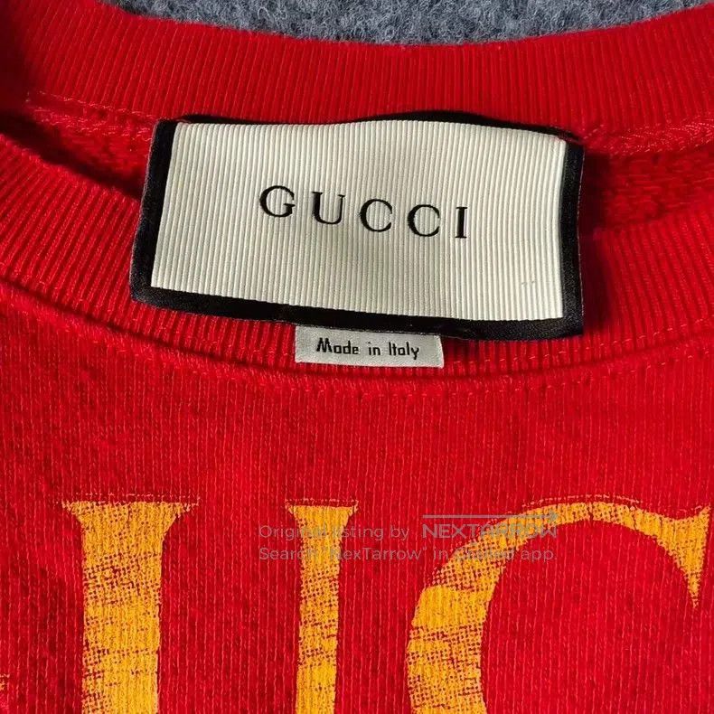 Gucci Gucci Logo Red Sweatshirt with Embroidery. Size US XS / EU 42 / 0 - 3 Thumbnail