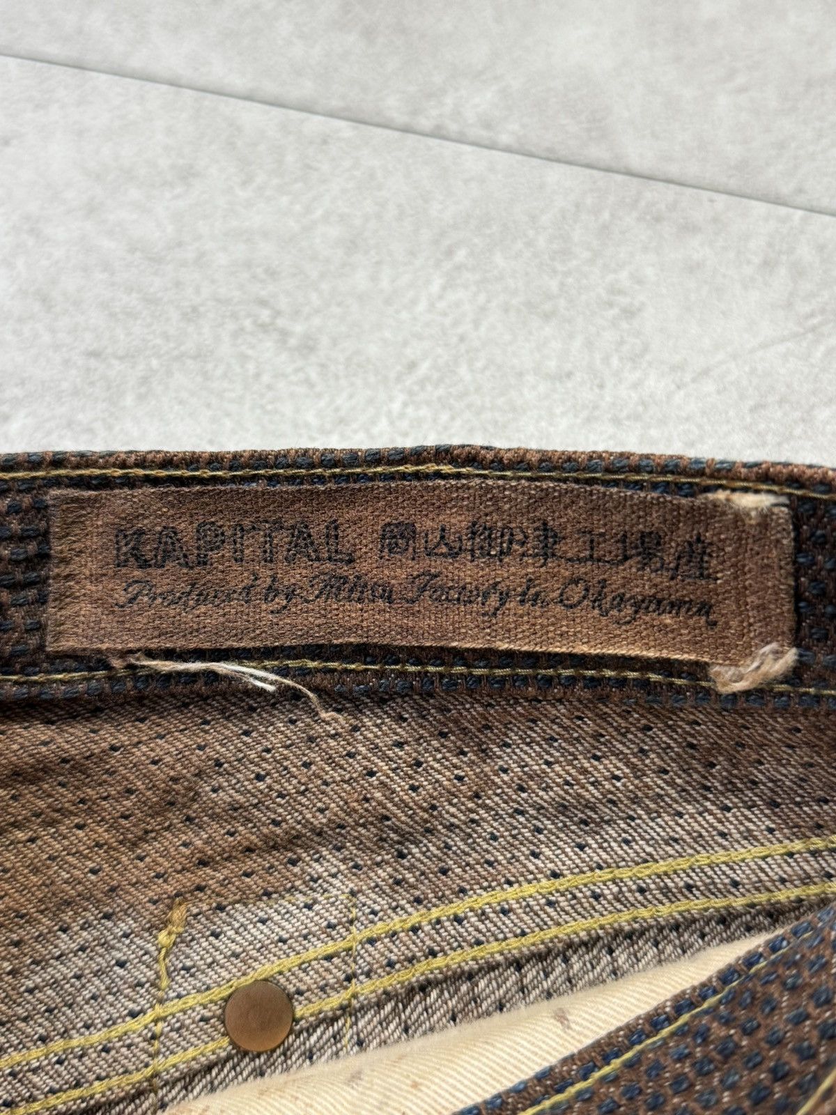 Kapital × Kapital Kountry Kapital Kountry KAKISIBU SASHIKO Century Denim Jeans Size US 32 / EU 48 - 4 Thumbnail