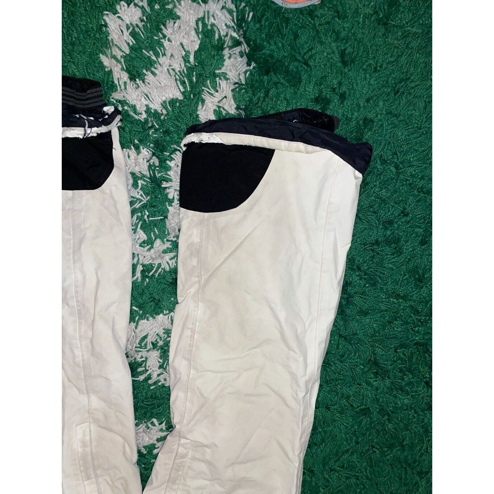 Vintage Womens Loki Ski Pants Skiwear Nylon Bottoms White Women 2 2W Size 26" / US 2 / IT 38 - 3 Thumbnail