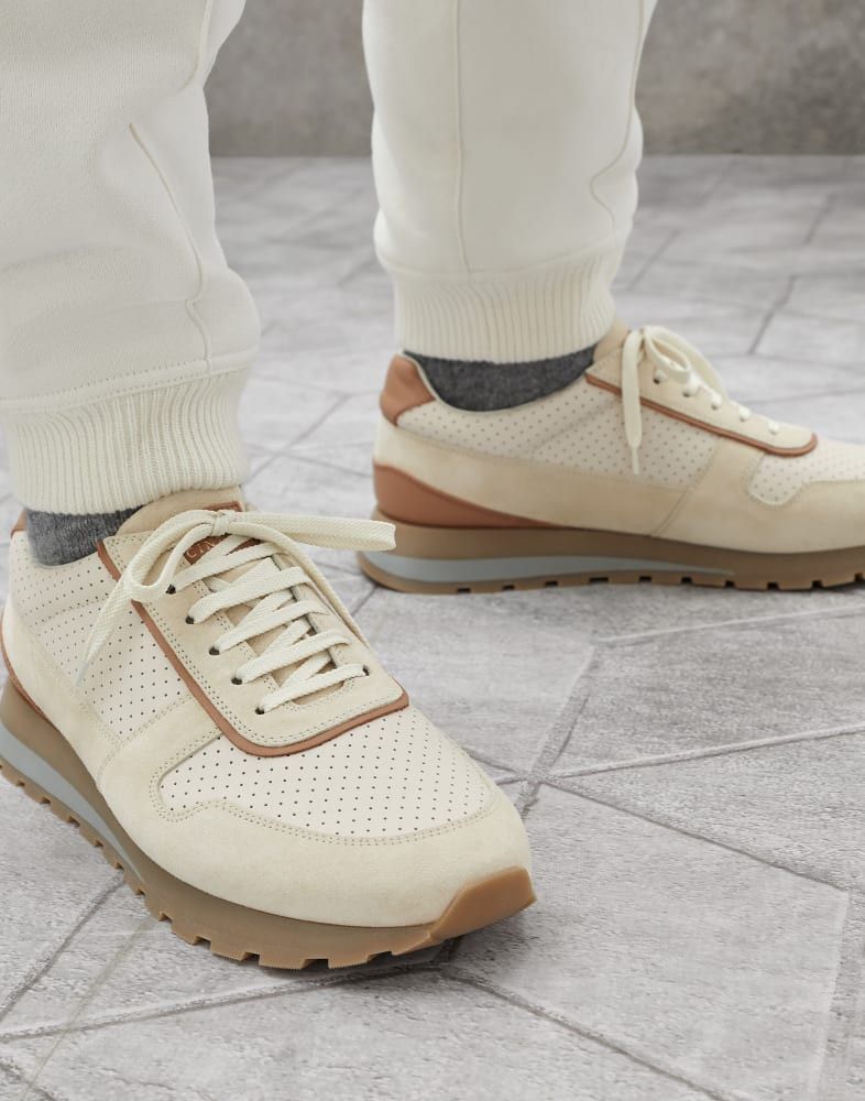 Brunello Cucinelli o1w1db10924 Sneaker in Beige Size US 10 / EU 43 - 3 Thumbnail