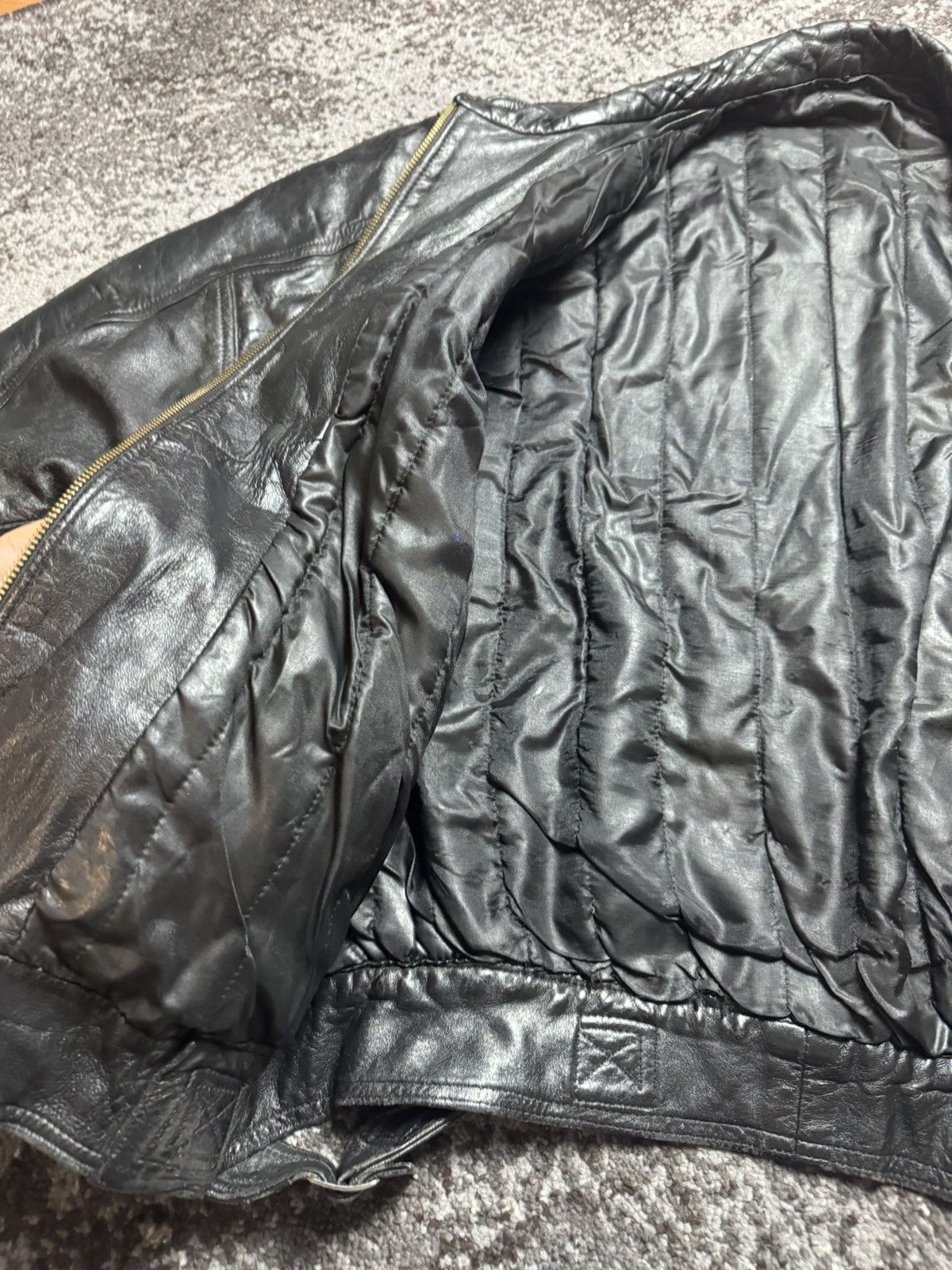Japanese Brand × Vintage Vintage Y2K Leather Carti Style Opium Aviator Bomber Jacket Size US XL / EU 56 / 4 - 6 Thumbnail