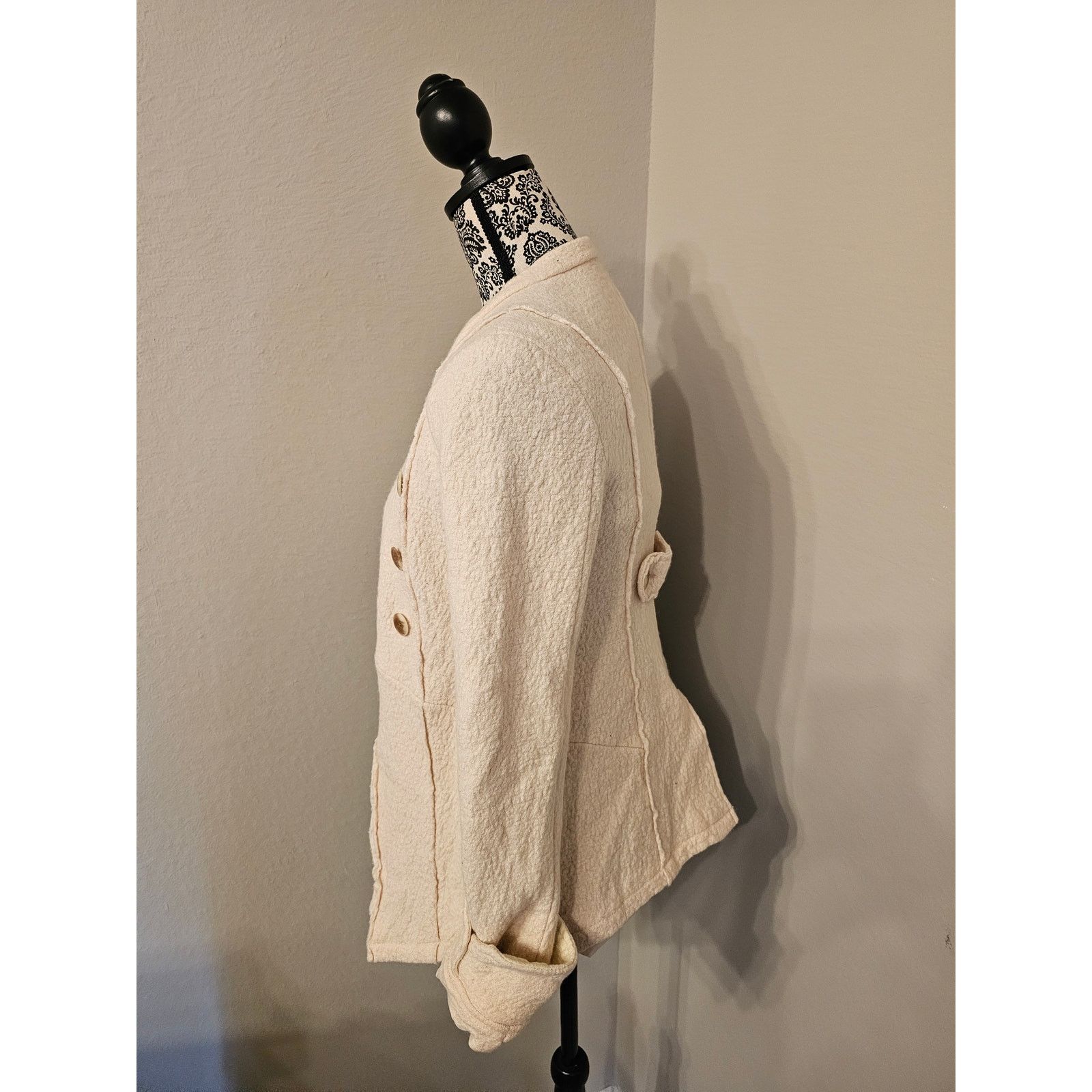 Free People Free People Military PeaCoat – Asymmetric 3-Button – Size 2 Size XS / US 0-2 / IT 36-38 - 4 Thumbnail