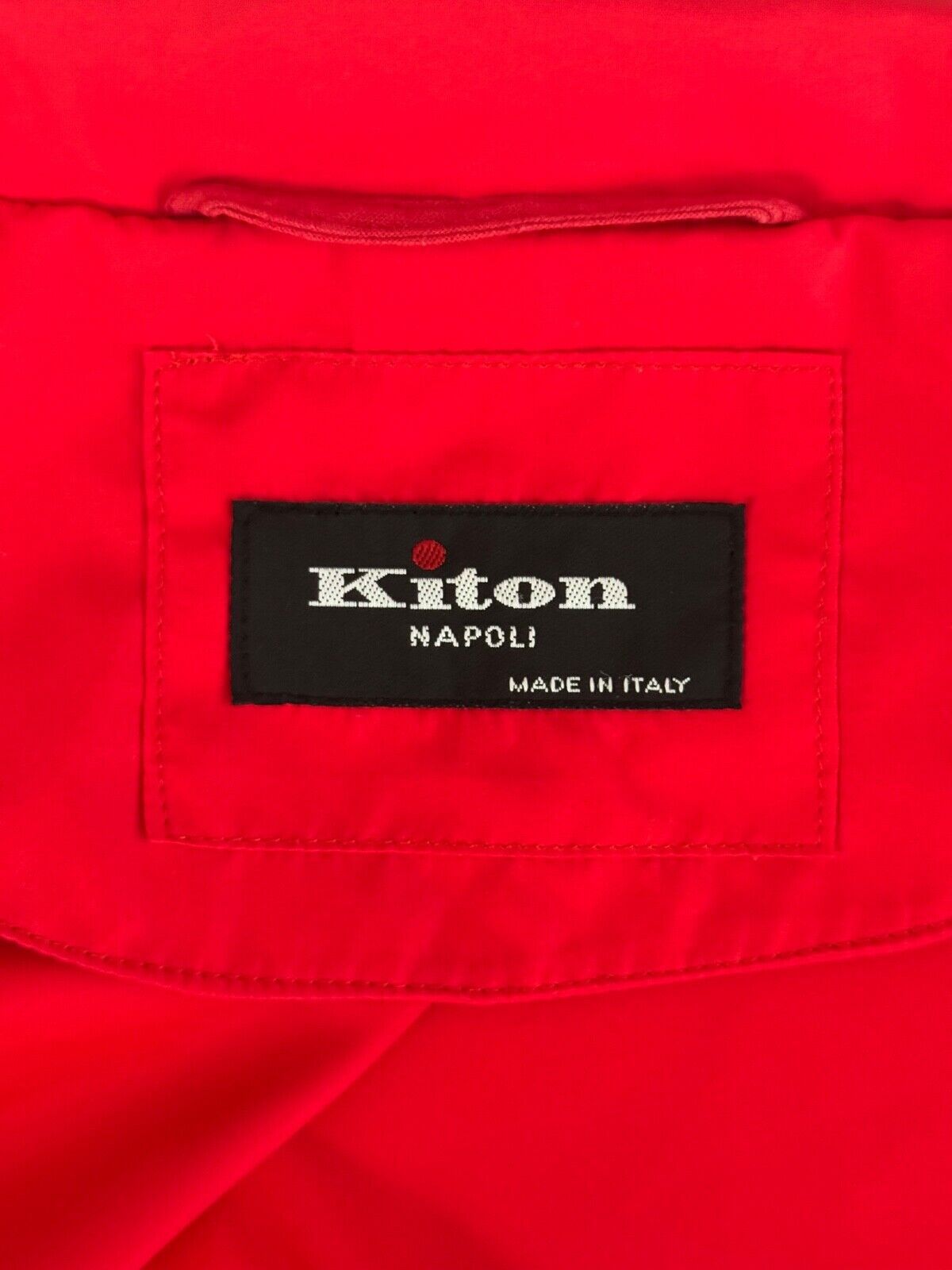 Kiton Kiton Lightweight Packable Red Bomber Jacket L EU 52 Italy Size US L / EU 52-54 / 3 - 4 Thumbnail