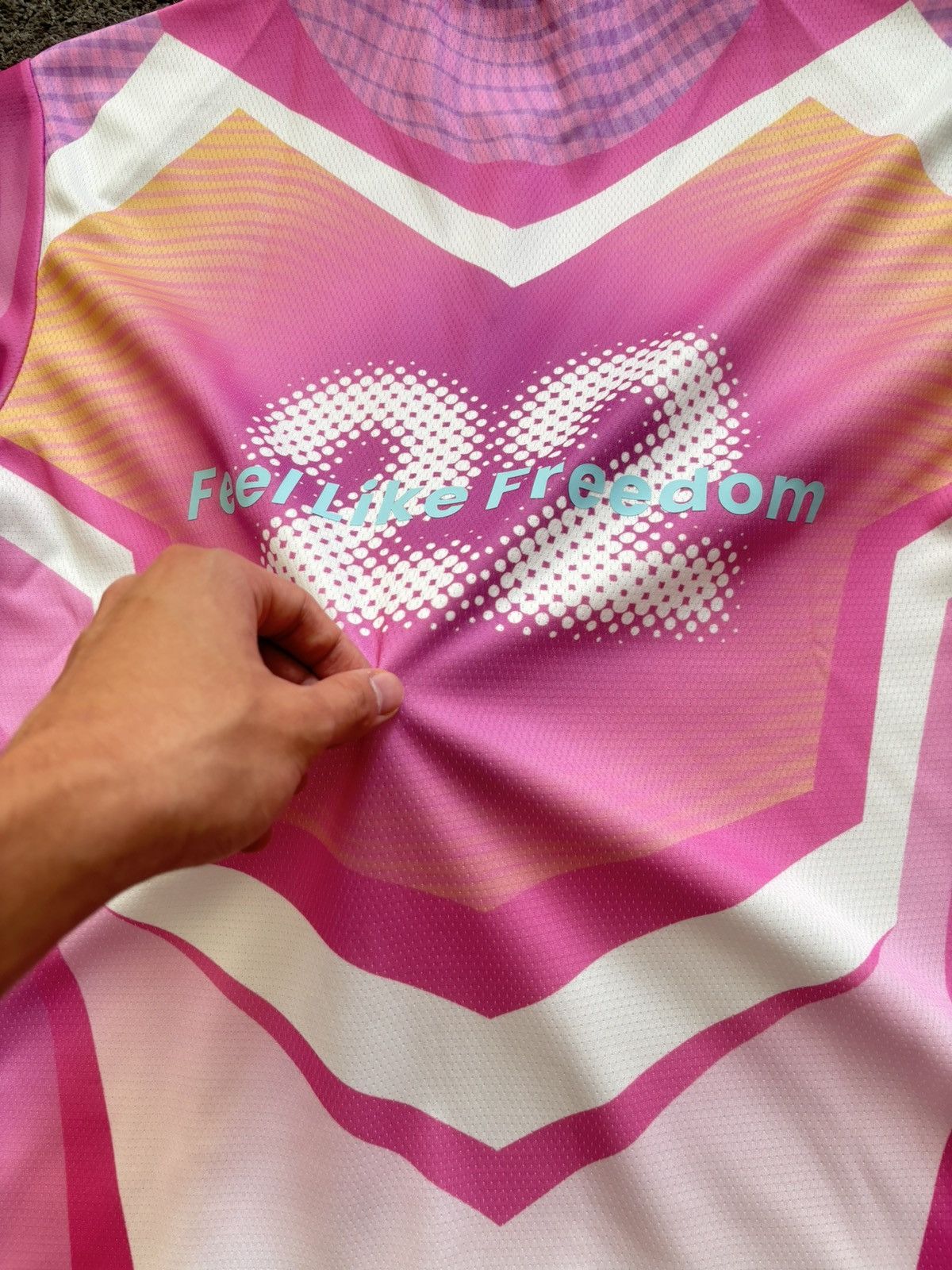 Japanese Brand Lalafox pink 22 streetwear unisex long sleeves jersey tee Size US M / EU 48-50 / 2 - 19 Thumbnail