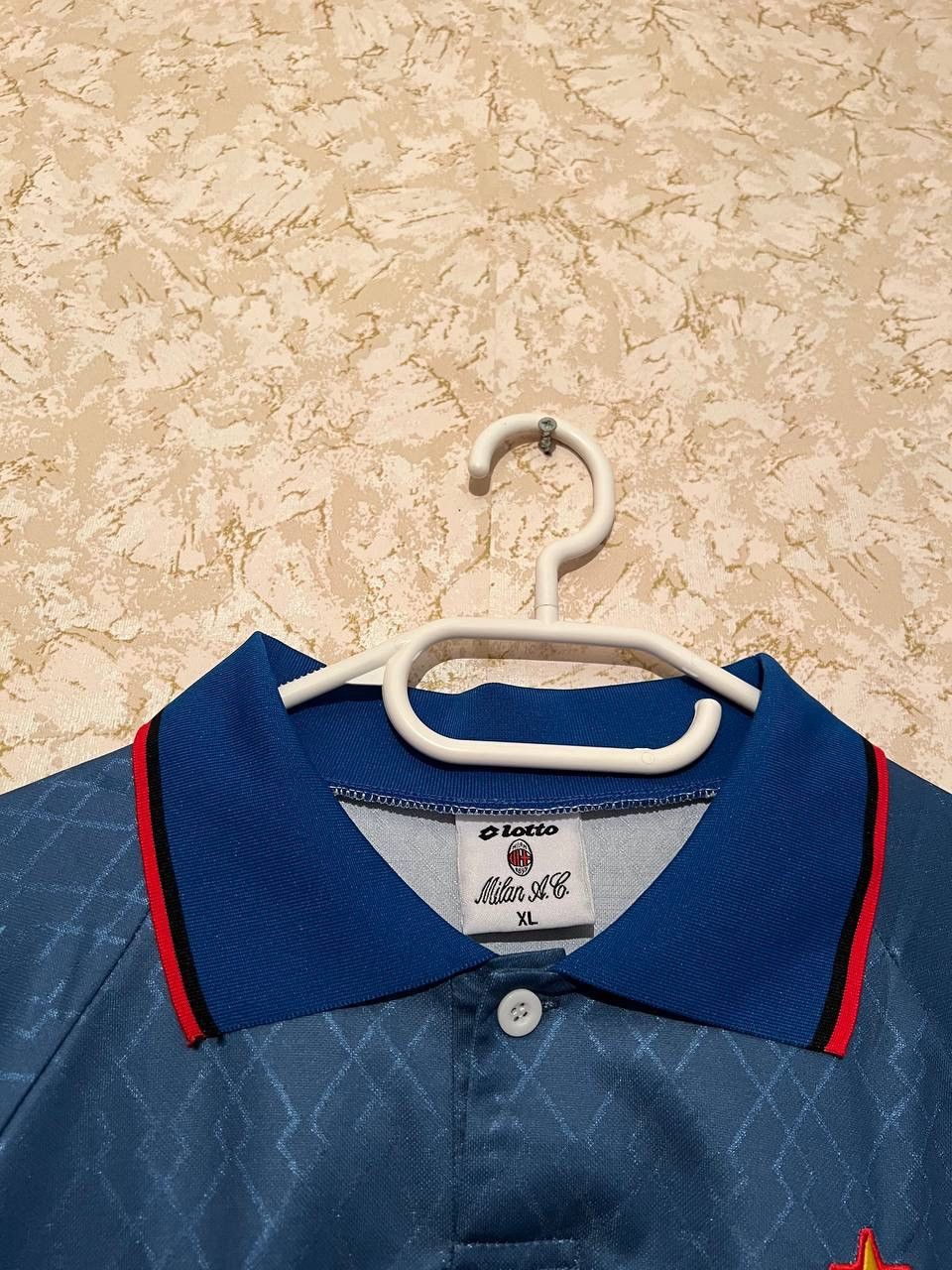 Other Vintage 90s Lotto Opel x AC Milan Jersey Size US XL / EU 56 / 4 - 3 Thumbnail