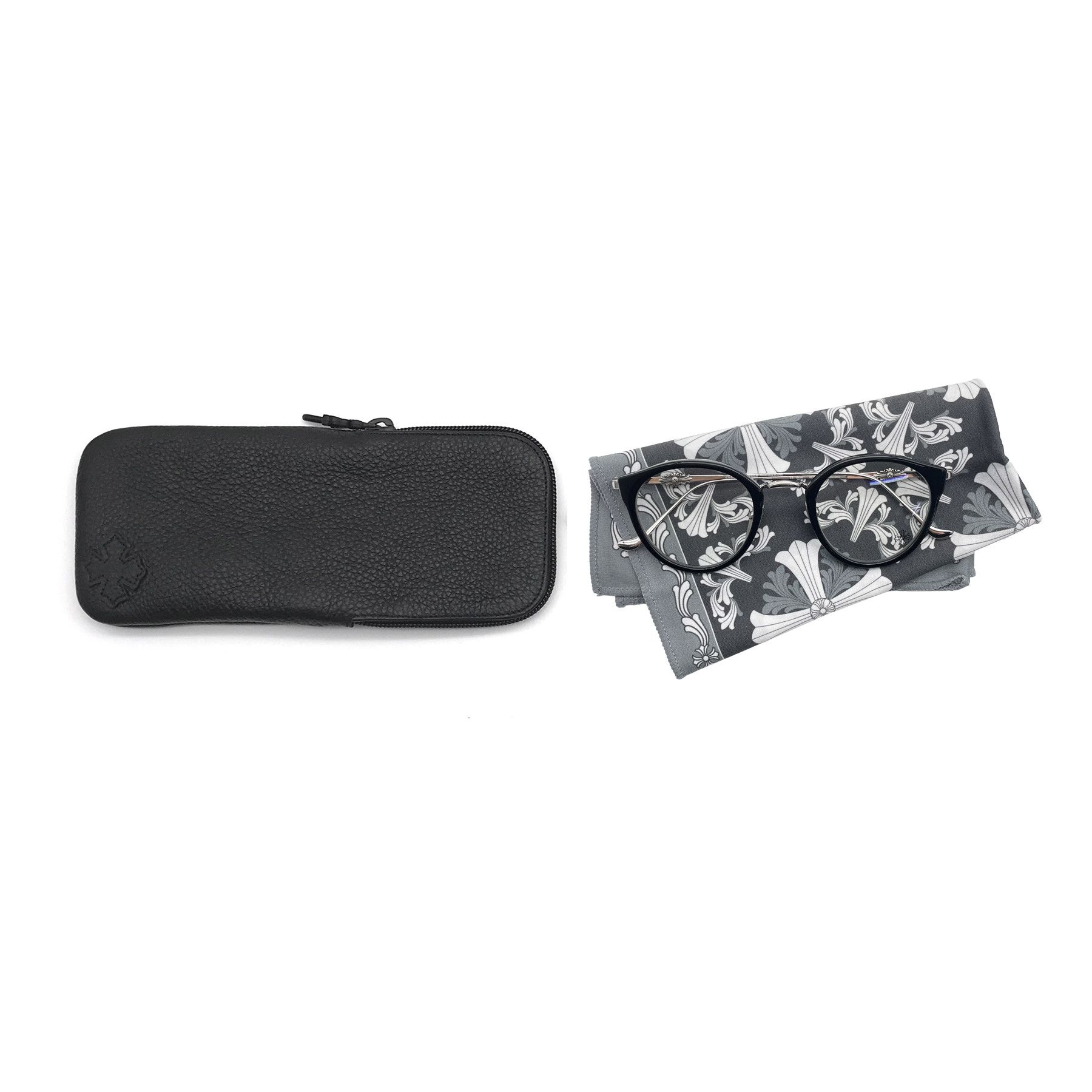 Chrome Hearts Chrome Hearts DIG BIG BK/SS Glasses Frame Size ONE SIZE - 4 Thumbnail