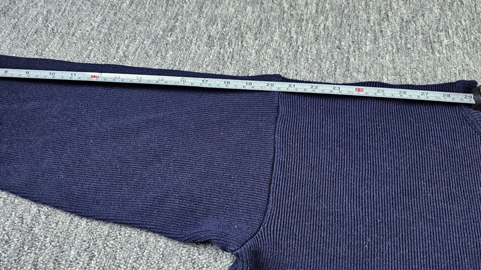 Lacoste Lacoste Vintage 90s Sweatshirt Boxy Cropped Navy Blue Size US L / EU 52-54 / 3 - 8 Thumbnail