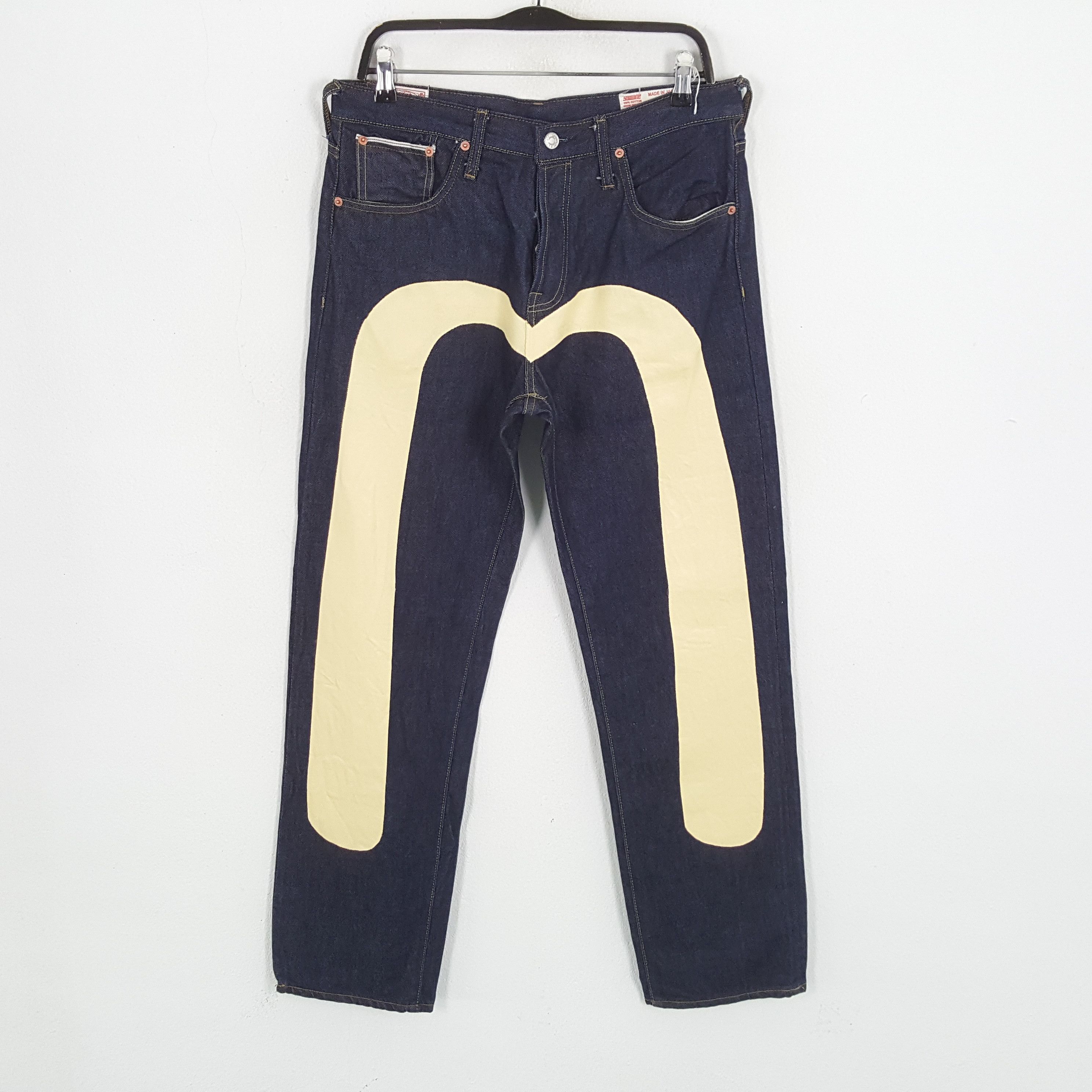 Japanese Brand × Vintage EVISU Japanese Brand Streetwear Custom Daicock Jeans Size US 32 / EU 48 - 1 Thumbnail