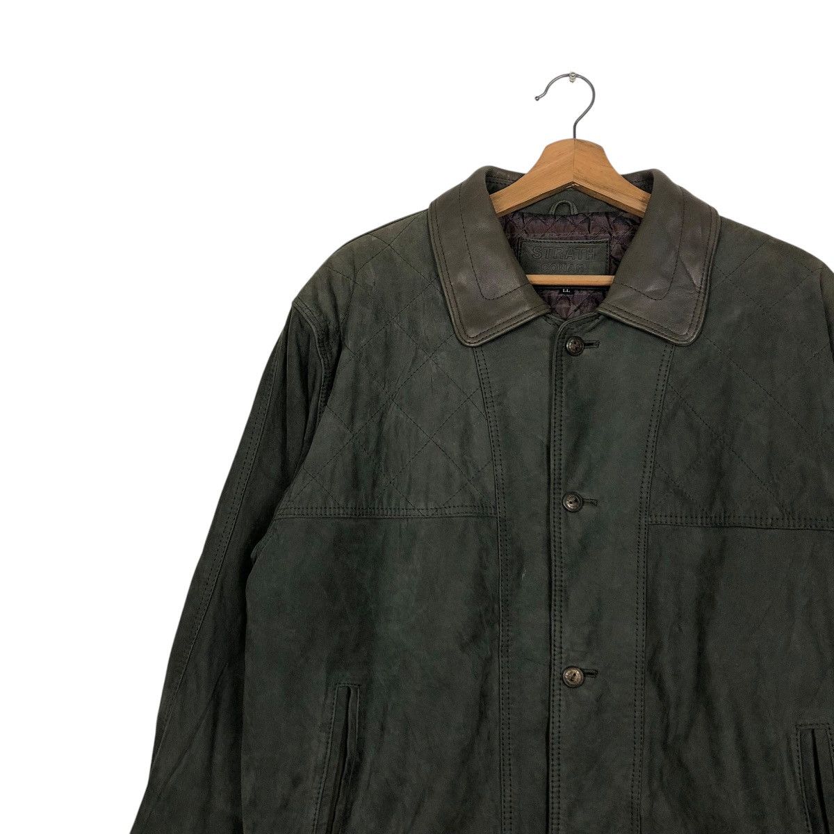 Japanese Brand 🔥VINTAGE GENUINE LEATHER JACKET STRATH ISSEY MIYAKE Size US L / EU 52-54 / 3 - 10 Thumbnail