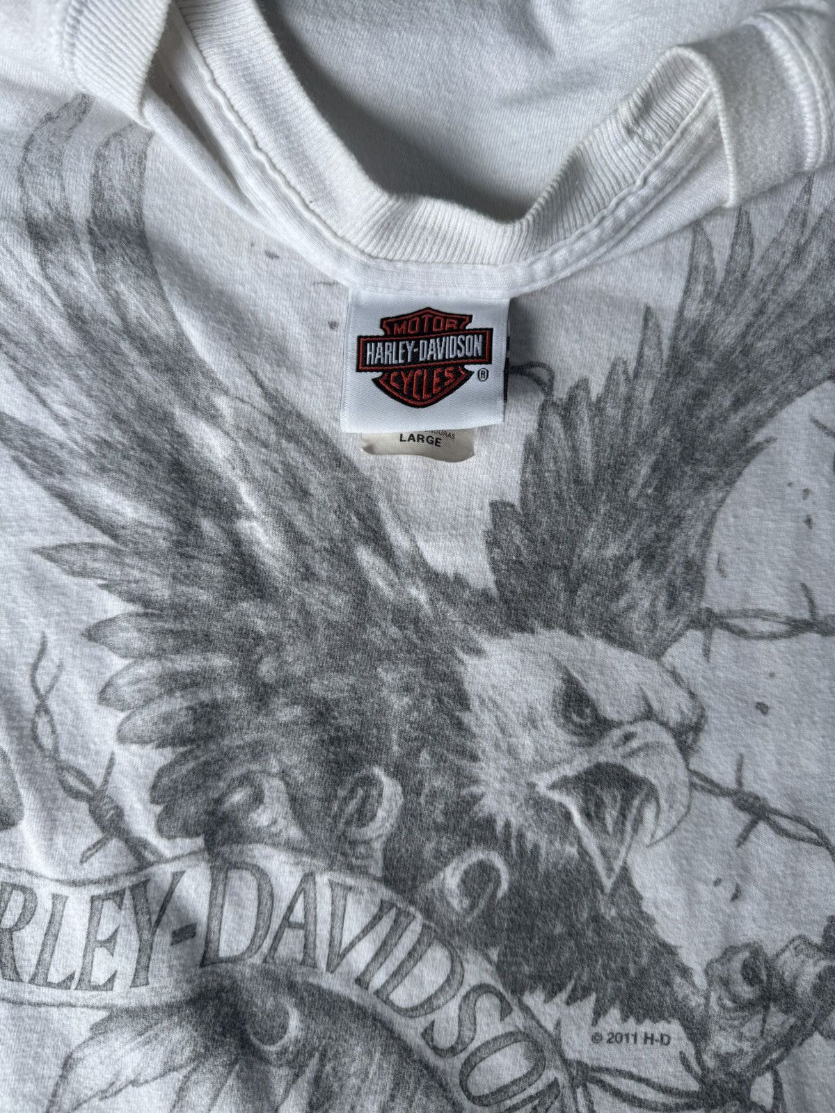 Harley Davidson Y2K Flame Eagle Harley Longsleeve Size US L / EU 52-54 / 3 - 4 Thumbnail