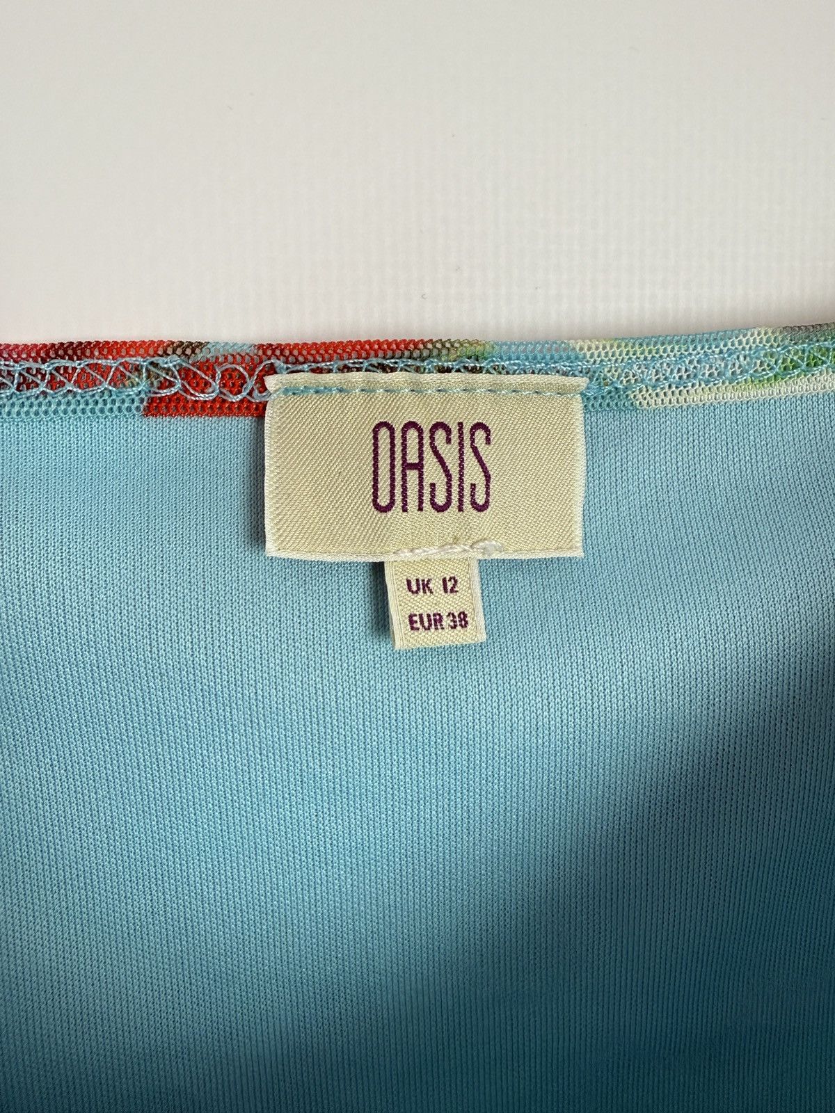 Vintage Y2K Vintage Oasis Hawaiian Floral Halter Cami Mesh Top Size M / US 6-8 / IT 42-44 - 5 Thumbnail