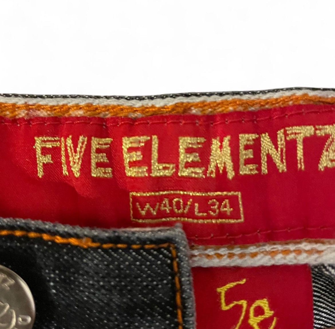Other Vtg Five Elementz Y2K Baggy Black Embroidered Jeans Size US 40 / EU 56 - 4 Thumbnail