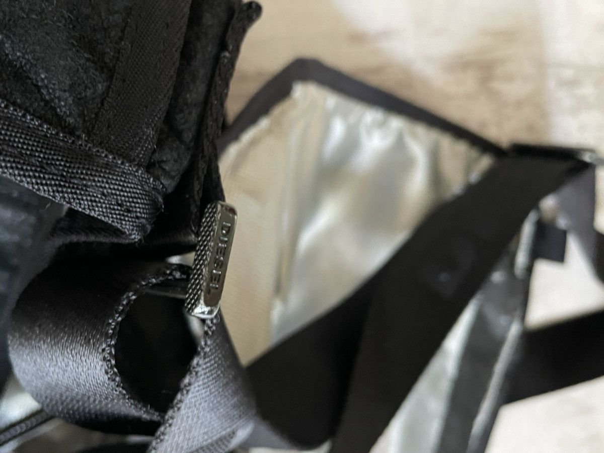 Diesel × Vintage Diesel Suede Vintage Bags Y2K Lights Black Logo Japanese Size ONE SIZE - 12 Thumbnail