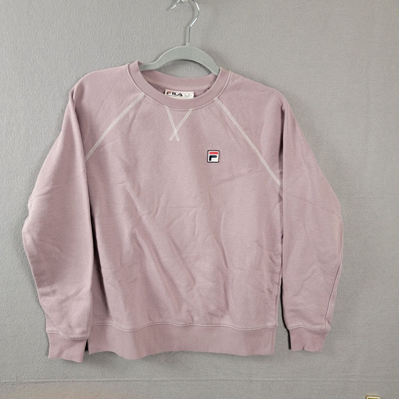 Fila Fila Lilac Long Sleeve Pullover Sweatshirt Womens Sz S (225) Size S / US 4 / IT 40 - 1 Thumbnail
