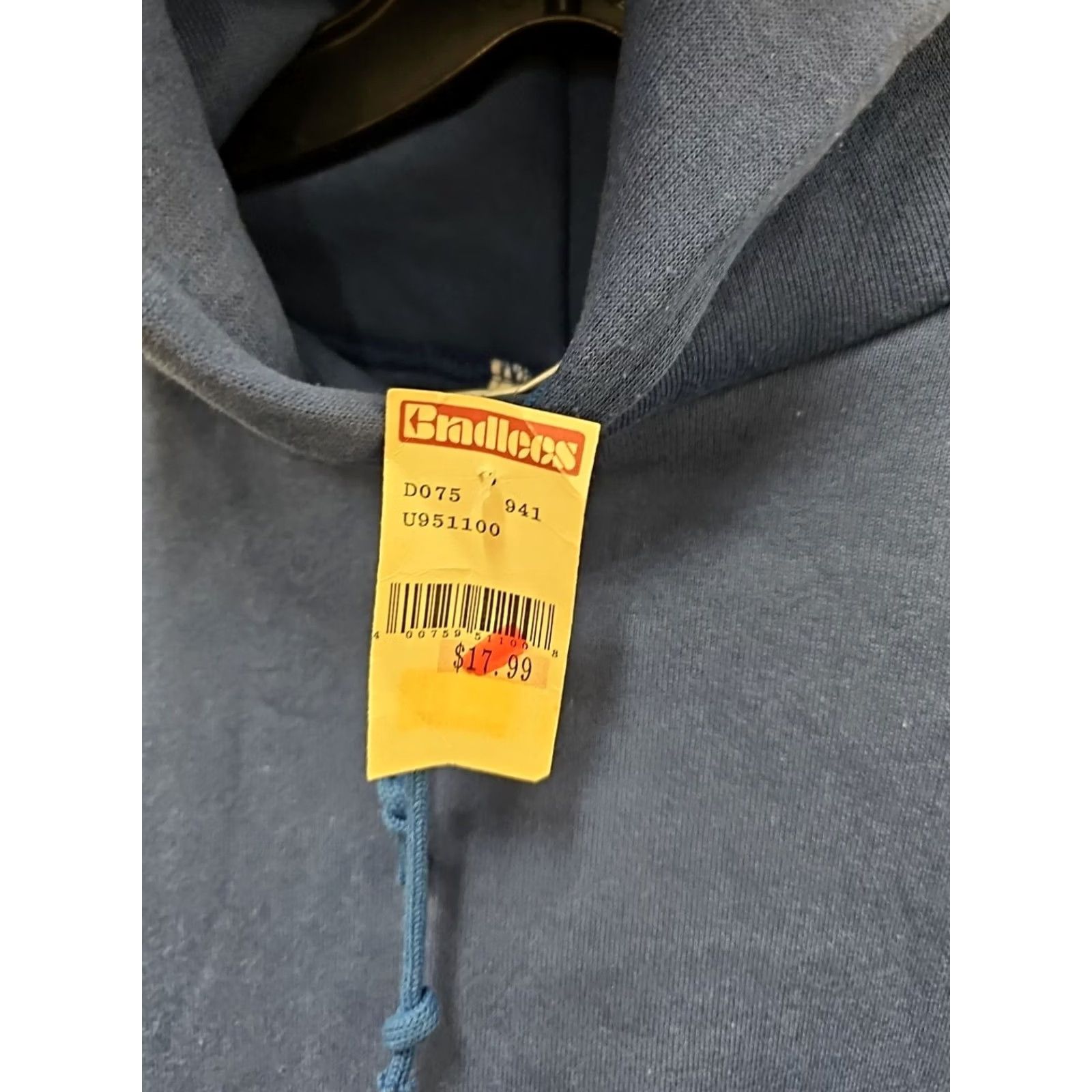 Jerzees Vintage Jerzees Hoodie Mens M Blue Long Sleeve Crew Neck Sweatshirt Size US M / EU 48-50 / 2 - 2 Thumbnail