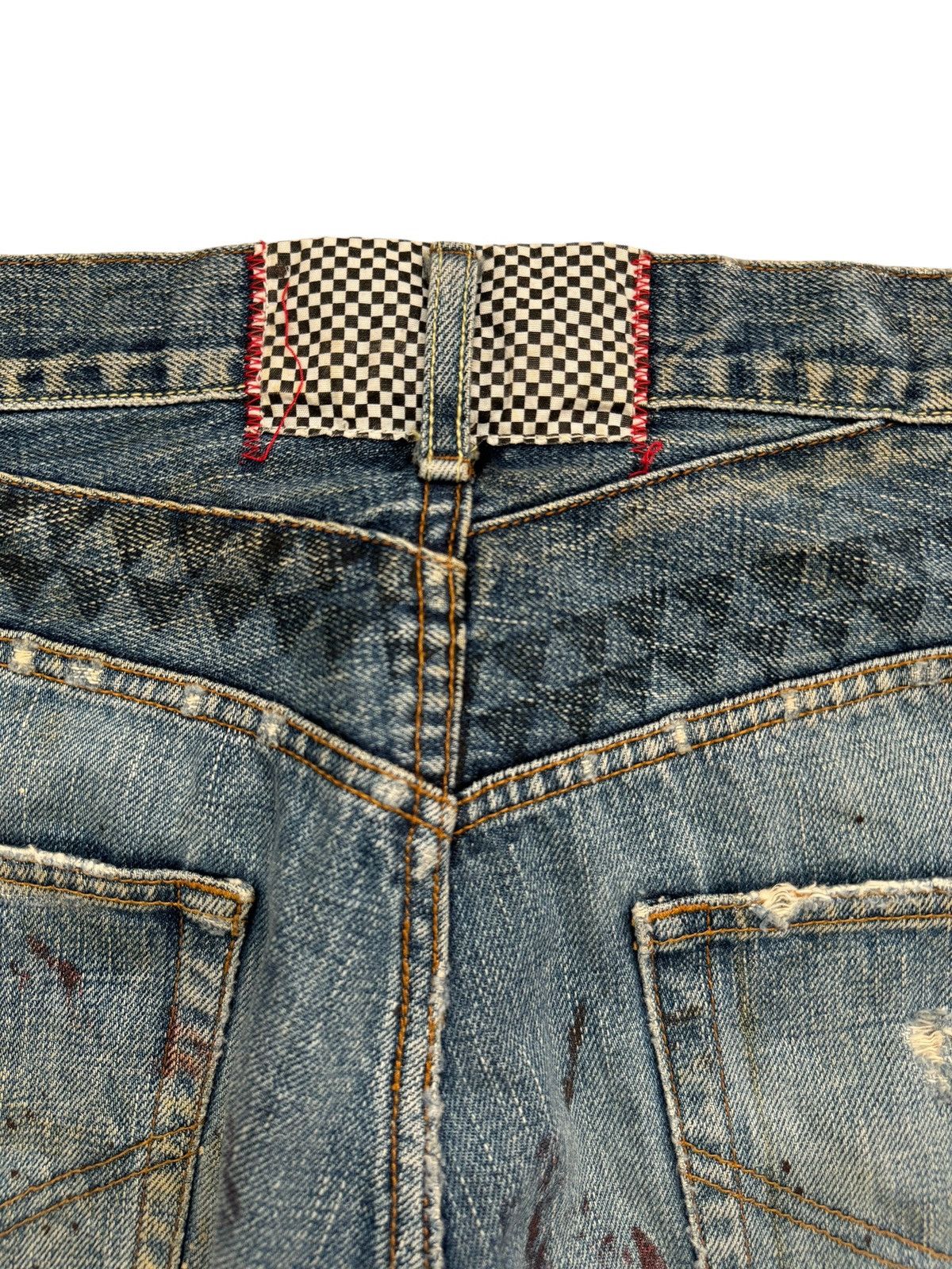 If Six Was Nine × Japanese Brand Japanese Brand Painter Splatter Ripped Selvedge Baggy Jeans Size US 33 - 13 Thumbnail