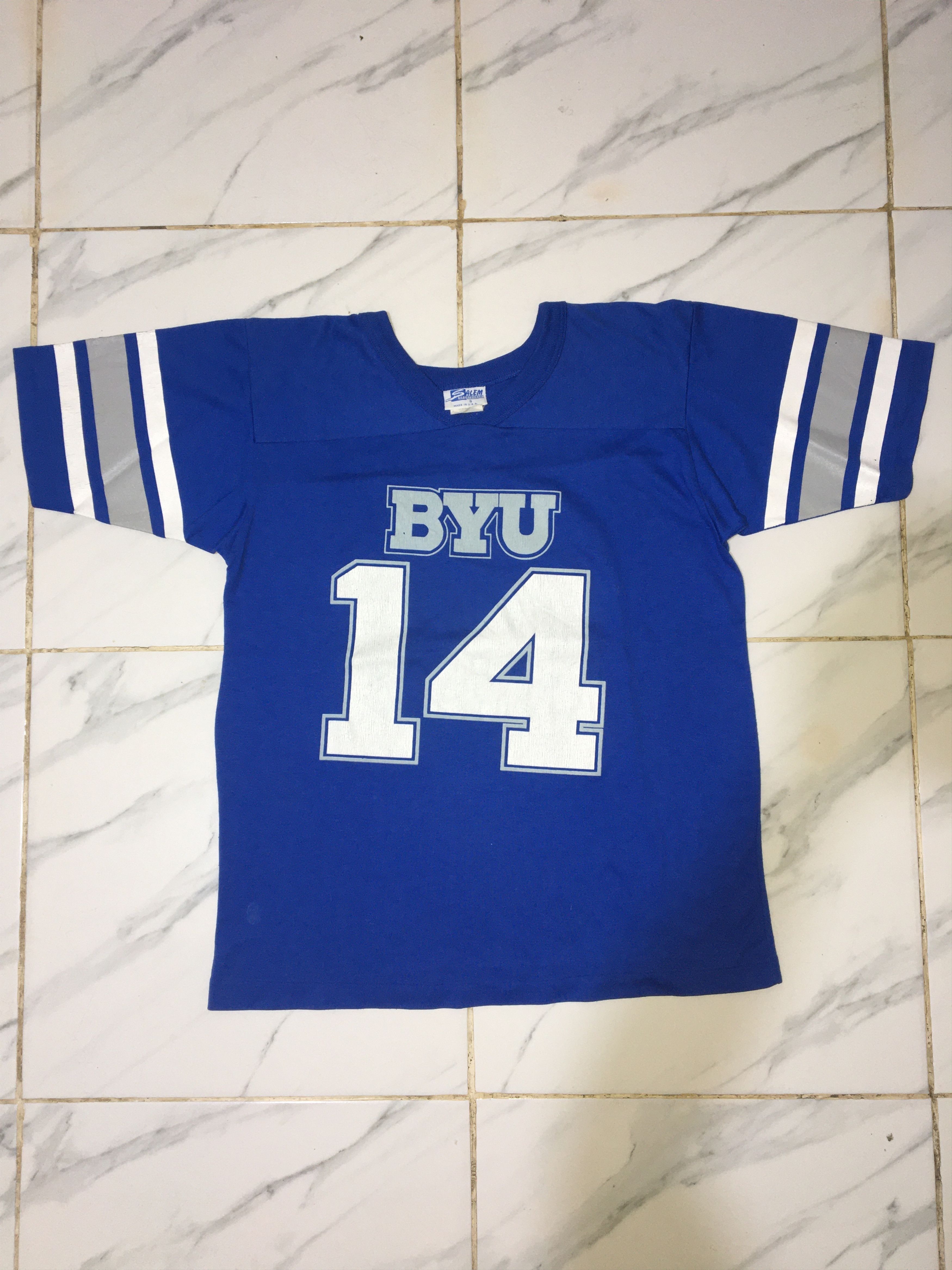 Vintage SALEM Sportswear BYU 14 Tshirt