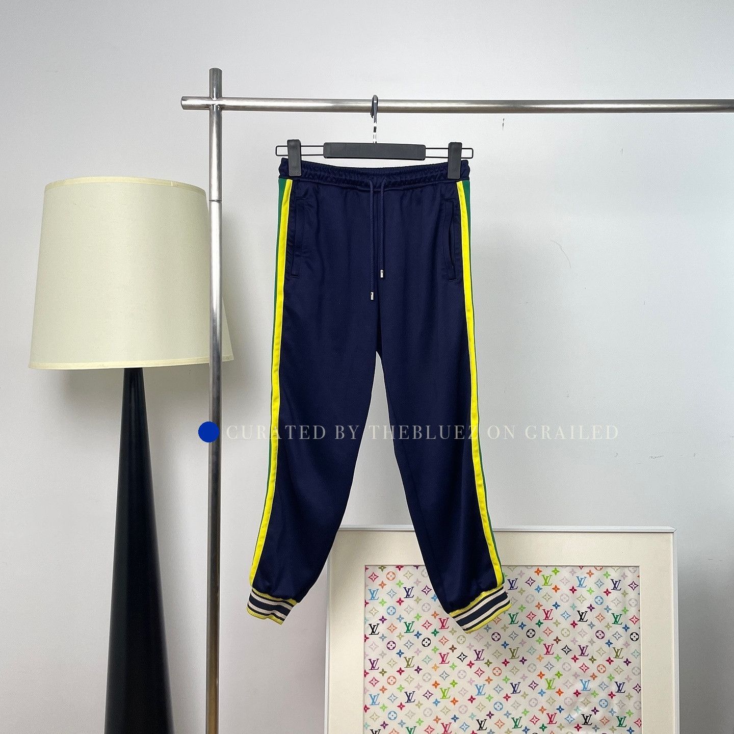 Gucci Stylish Blue Side Stripe Joggers Size US 28 / EU 44 - 1 Thumbnail