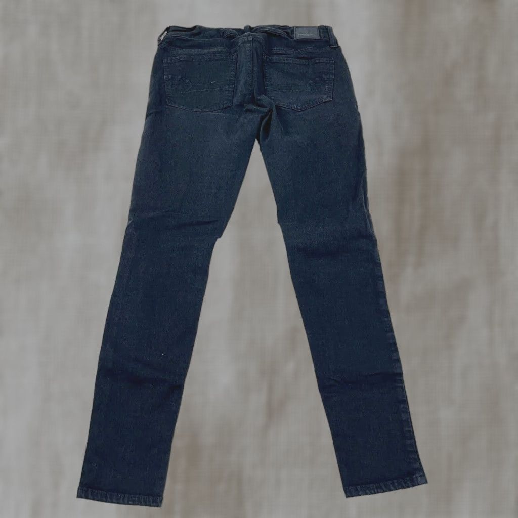 American Eagle Outfitters American Eagle Jeans Women 6 Black High Rise Jegging Distressed Stretch 5-Pocket Denim Pants Size 28" / US 6 / IT 42 - 1 Thumbnail