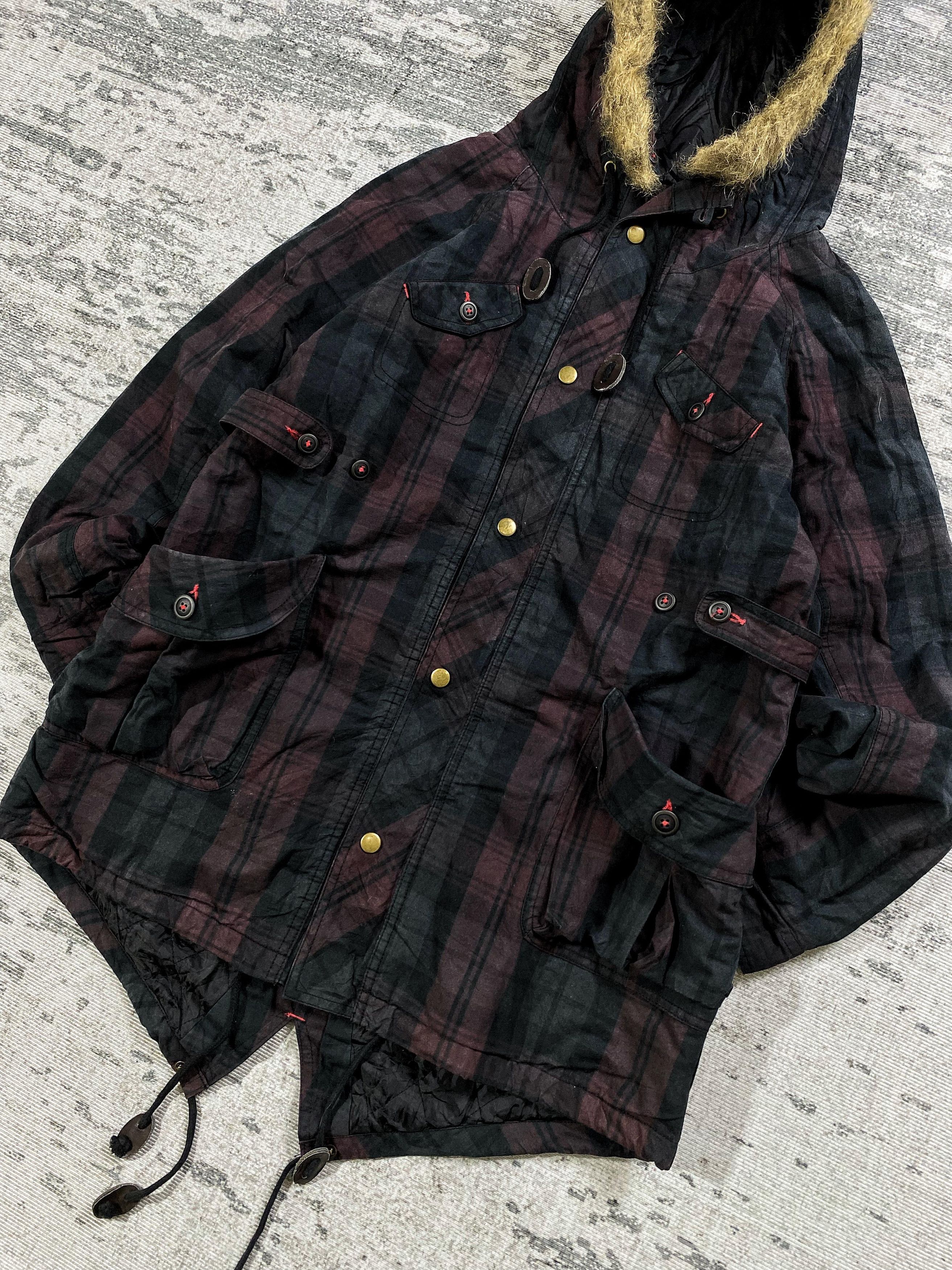 Japanese Brand 2000s Hysteric Y's Junya Gimmick Fur Hodded y2k Lgb Ifsix Size US M / EU 48-50 / 2 - 2 Thumbnail