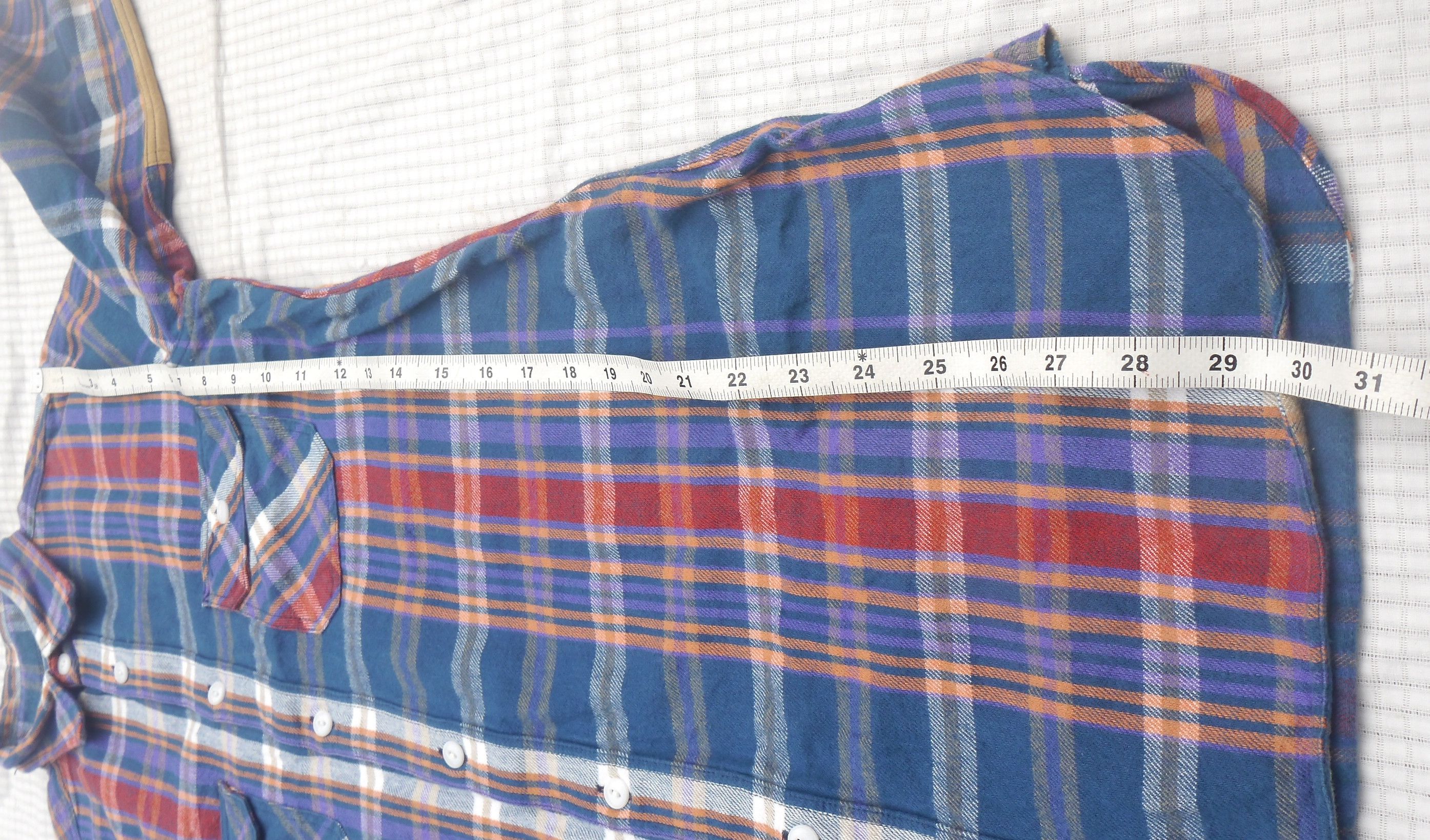 Japanese Brand (D86) Beams Boy Everyday Japan Plaid Button Up Shirt Dress Size S / US 4 / IT 40 - 15 Thumbnail