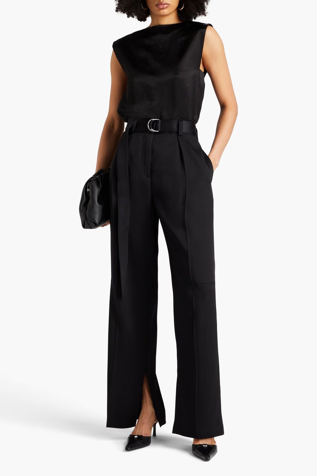 Jil Sander o1y1025 Casual Pant in Black Size 28" / US 6 / IT 42 - 2 Thumbnail