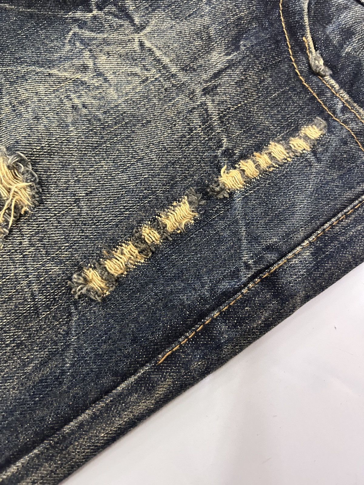 Japanese Brand × Vintage 💥Vintage K.U.I Japanese Denim Mud Wash Distressed Jeans Size US 32 / EU 48 - 16 Thumbnail