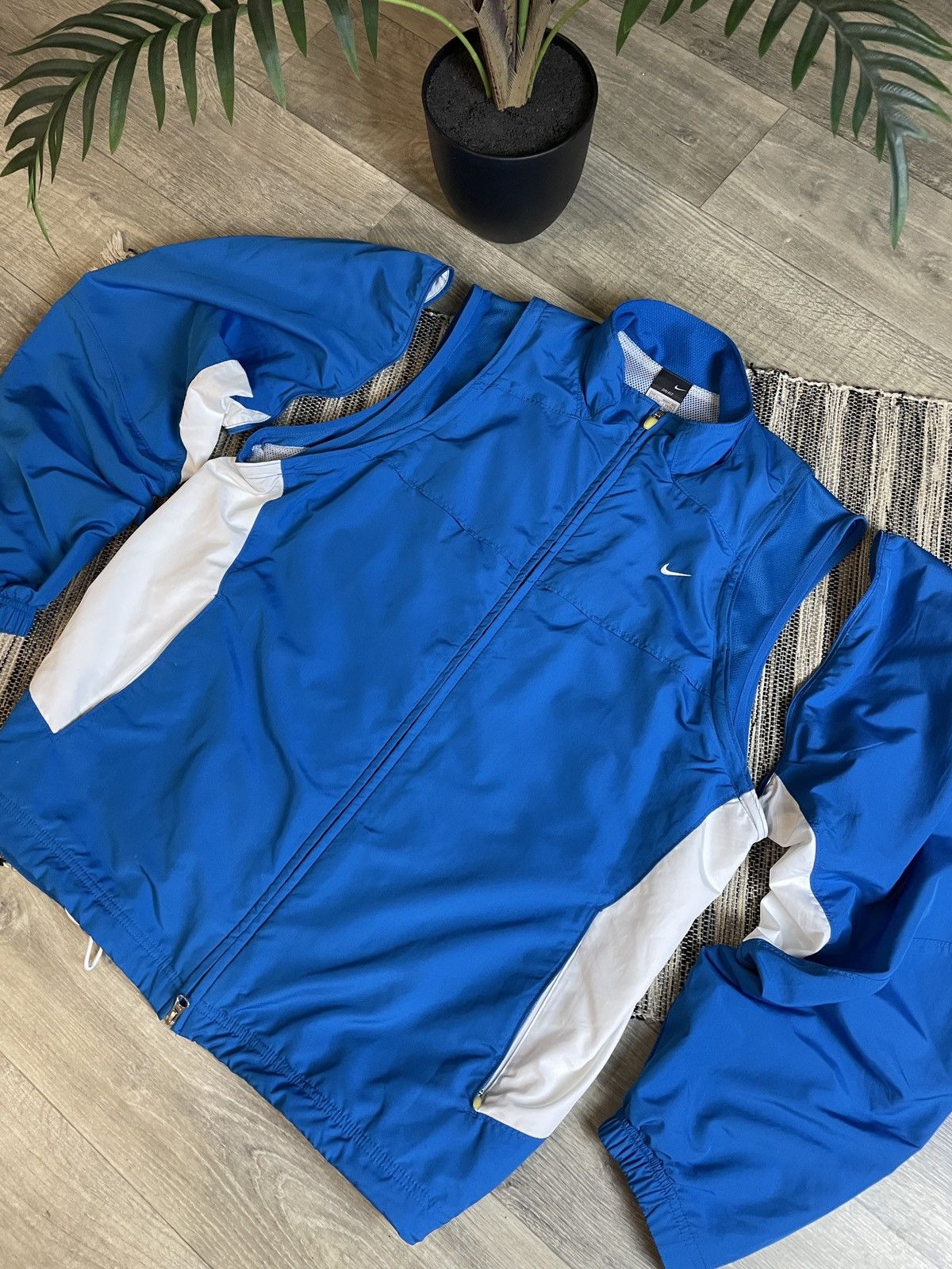 Nike NIKE 2in1 Vest-Jacket Transformer Nylon Track Top Jacket L Size US L / EU 52-54 / 3 - 2 Thumbnail