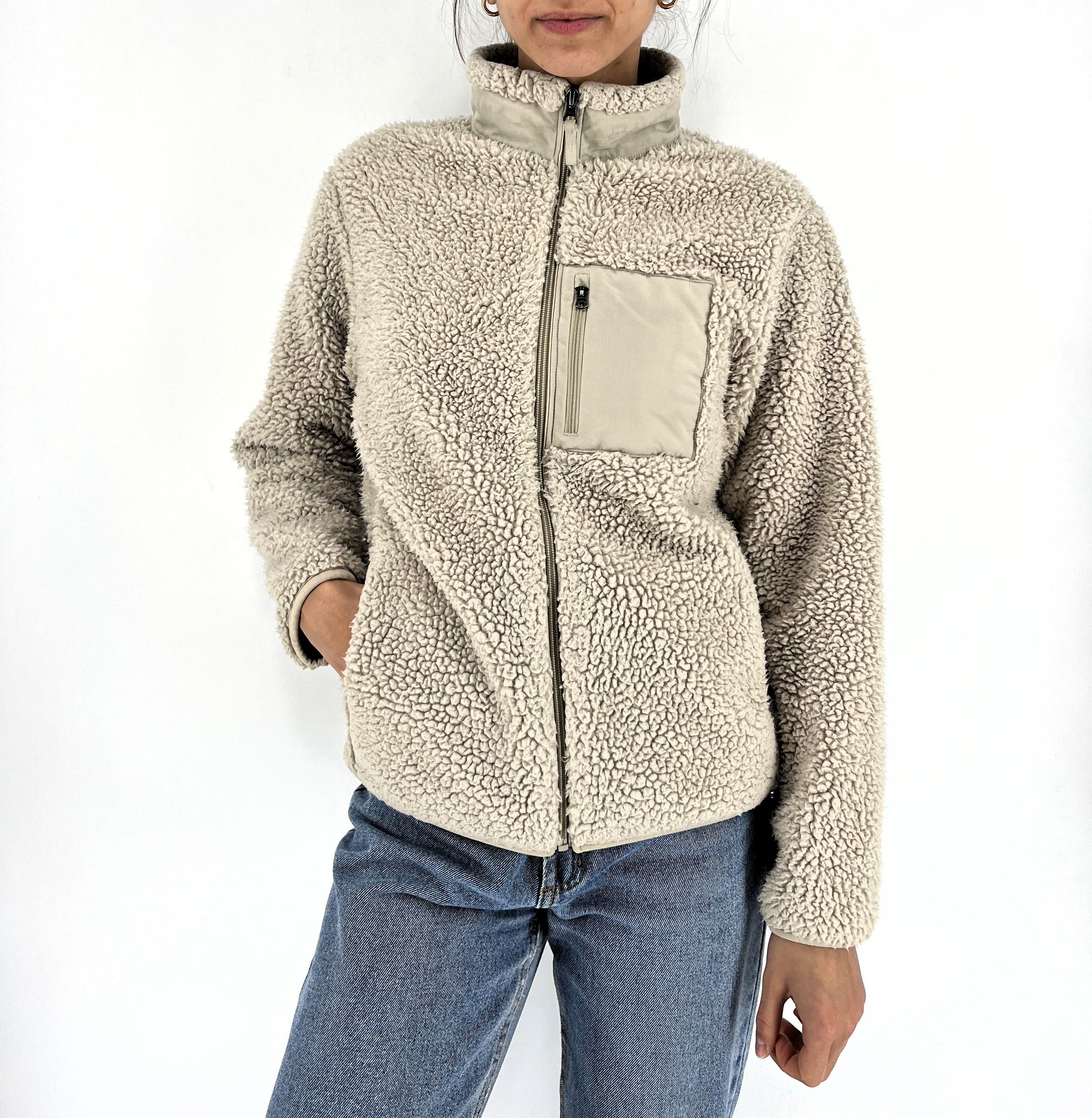 Japanese Brand × Uniqlo Vintage Y2K Uniqlo Sherpa White High Pile Fleece Size S / US 4 / IT 40 - 3 Thumbnail