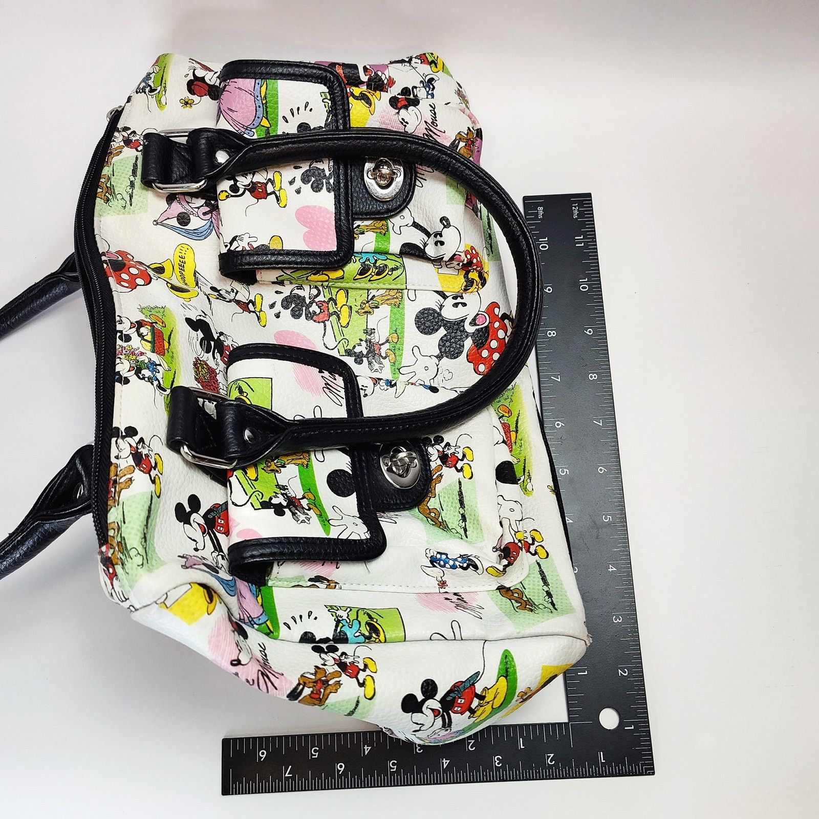 Disney Disney Parks Mickey Minnie Comic Sketch Satchel Purse Size ONE SIZE - 9 Thumbnail
