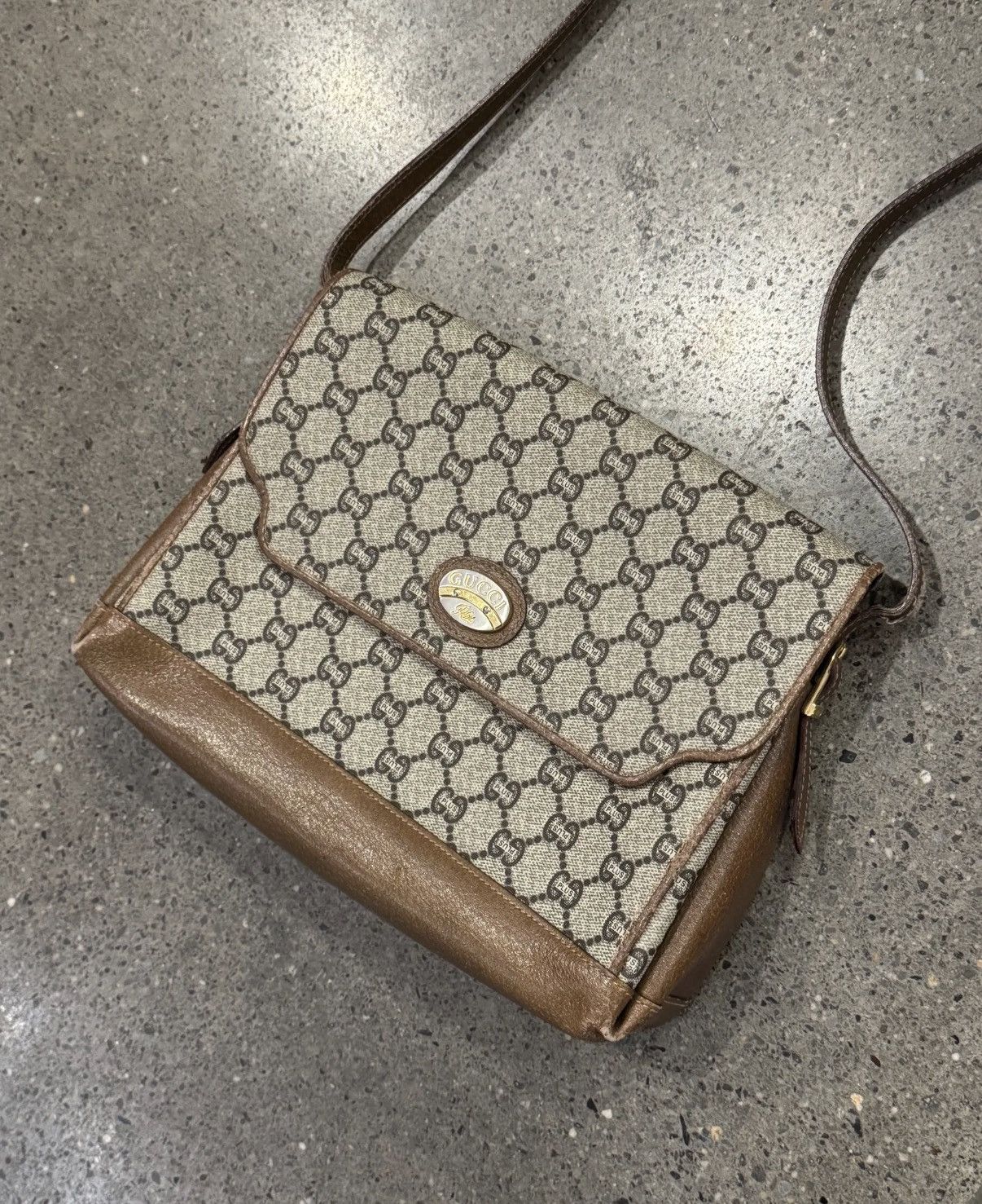 Gucci Gucci Plus Monogram Leather Side Bag Size ONE SIZE - 3 Thumbnail